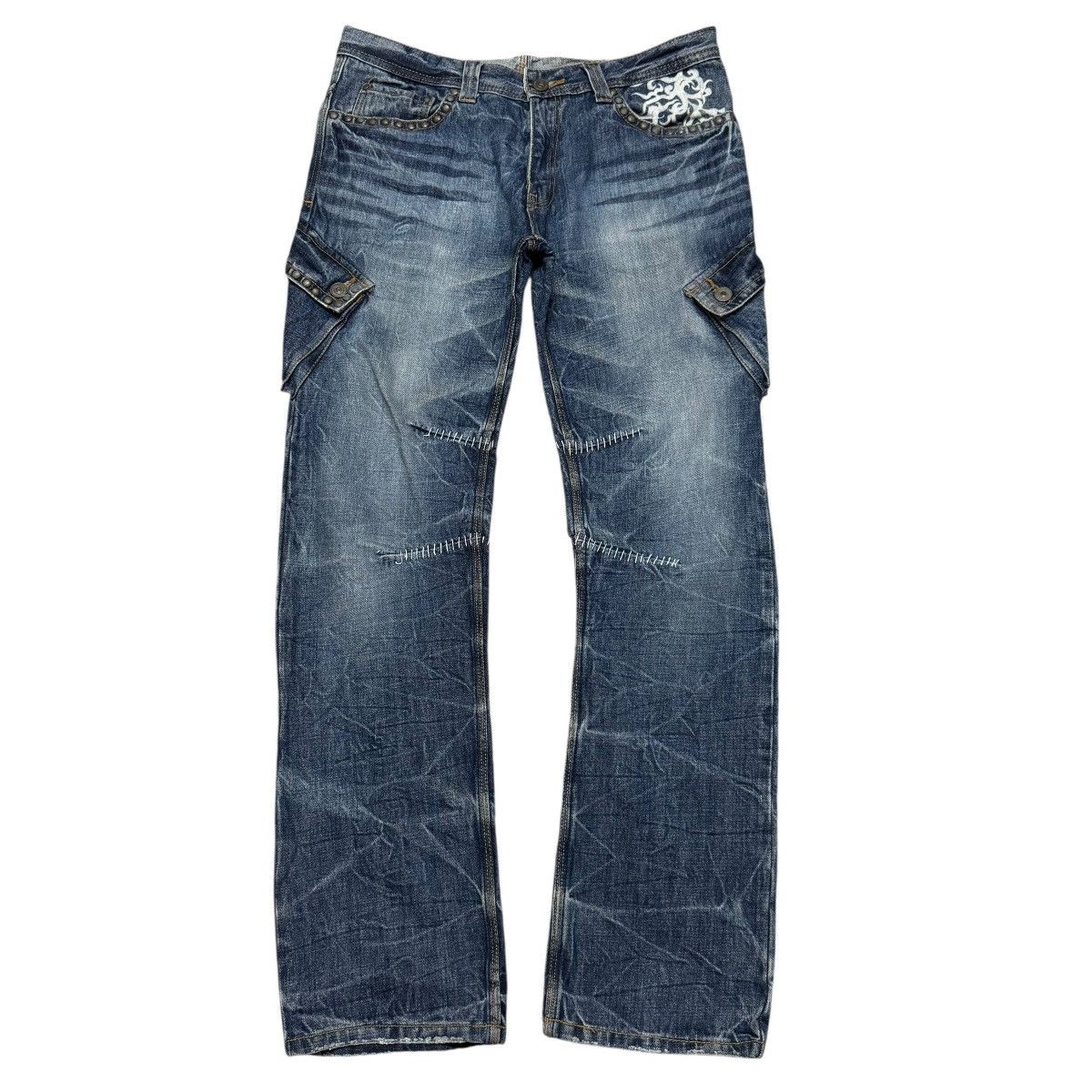 Vintage Twenty Work Japan Denim Rider Cargo Pants Size US 33 - 1 Thumbnail