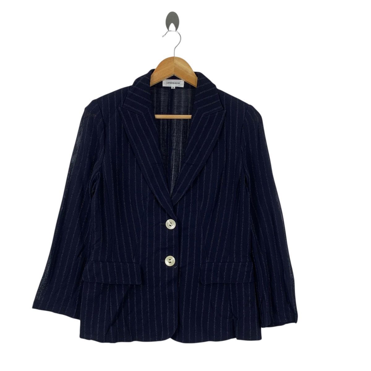 Vintage Vintage LAPINE BLANCHE JAPAN Collection Striped 2 Button Size S / US 4 / IT 40 - 5 Thumbnail