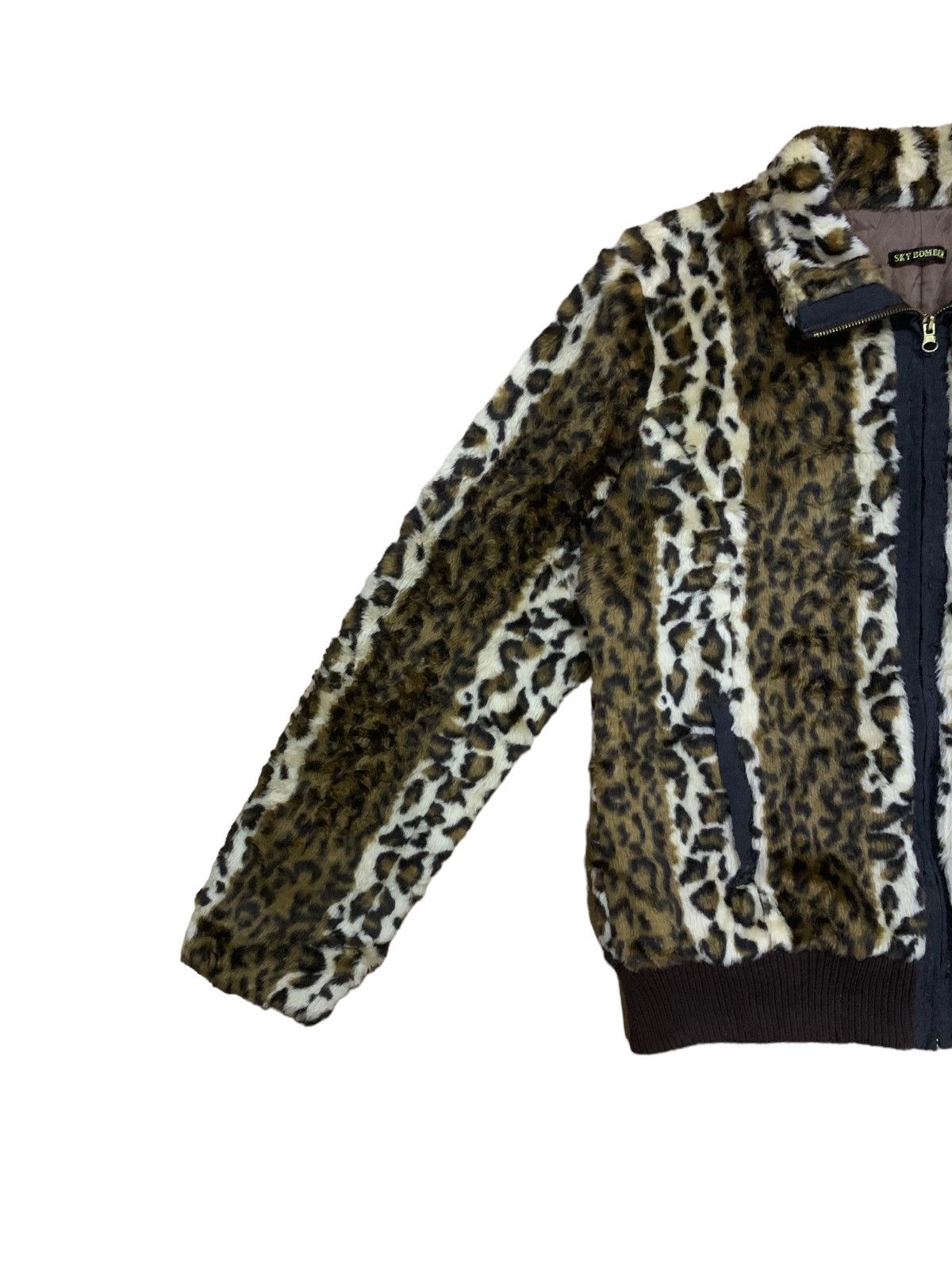 If Six Was Nine × Japanese Brand × Le Grande Bleu (L.G.B.) Vintage Rapua Apollo Fiber Leopord Fleece Fur Jacket Size US M / EU 48-50 / 2 - 5 Thumbnail