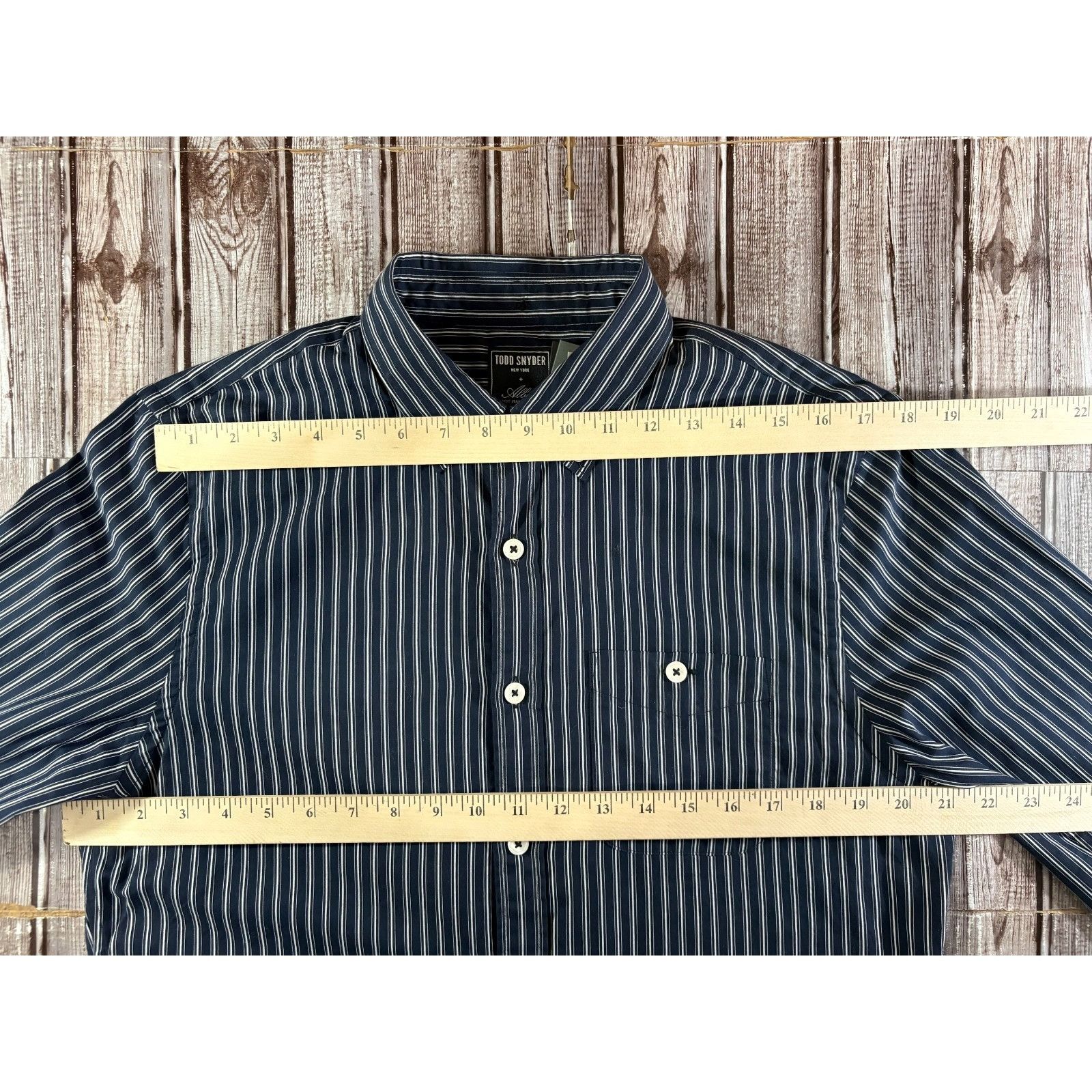 Todd Snyder TODD SNYDER X ALBINI Finest Italian Fabric striped Shirt siz Size US M / EU 48-50 / 2 - 10 Thumbnail