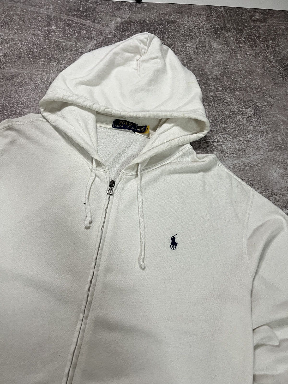 Polo Ralph Lauren Vintage Polo Ralph Lauren Zip Up Hoodie Drip Size US XXL / EU 58 / 5 - 3 Thumbnail