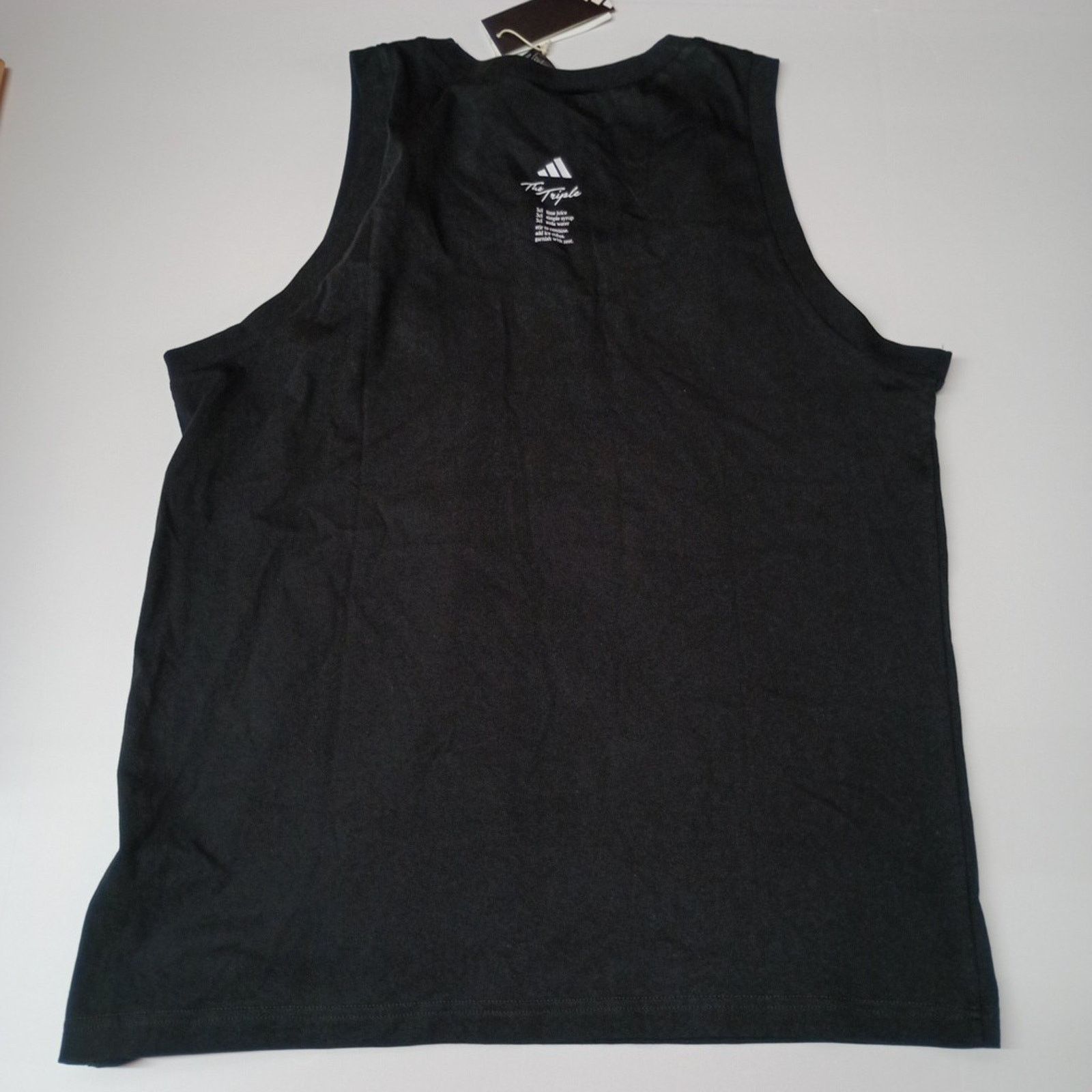 Adidas Adidas Men's Triple Regular Fit Cocktail Tank Size L Black Size US L / EU 52-54 / 3 - 7 Thumbnail
