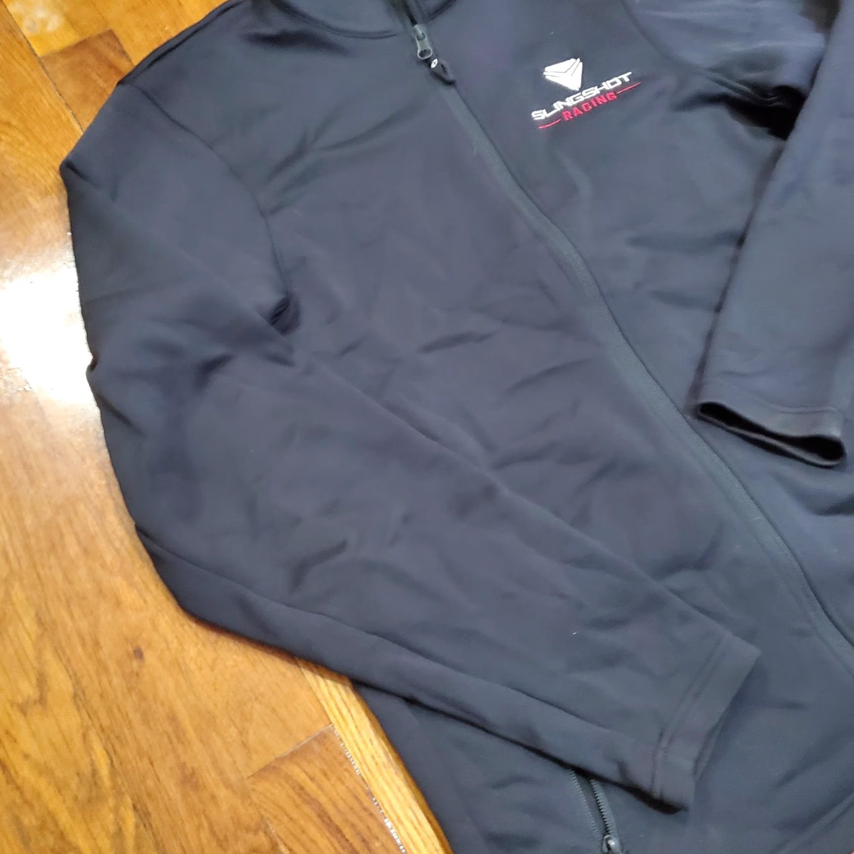 Logo 7 Slingshot Racing Jacket Mens L Black Softshell Full Zip Logo Size US L / EU 52-54 / 3 - 2 Thumbnail
