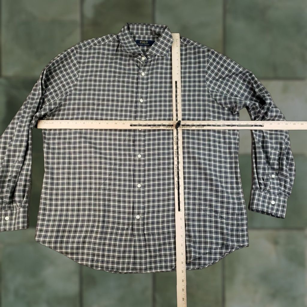 Ralph Lauren Ralph Lauren Shirt Mens Large Gray Blue White Plaid Button Up Casual Preppy Size US L / EU 52-54 / 3 - 1 Thumbnail