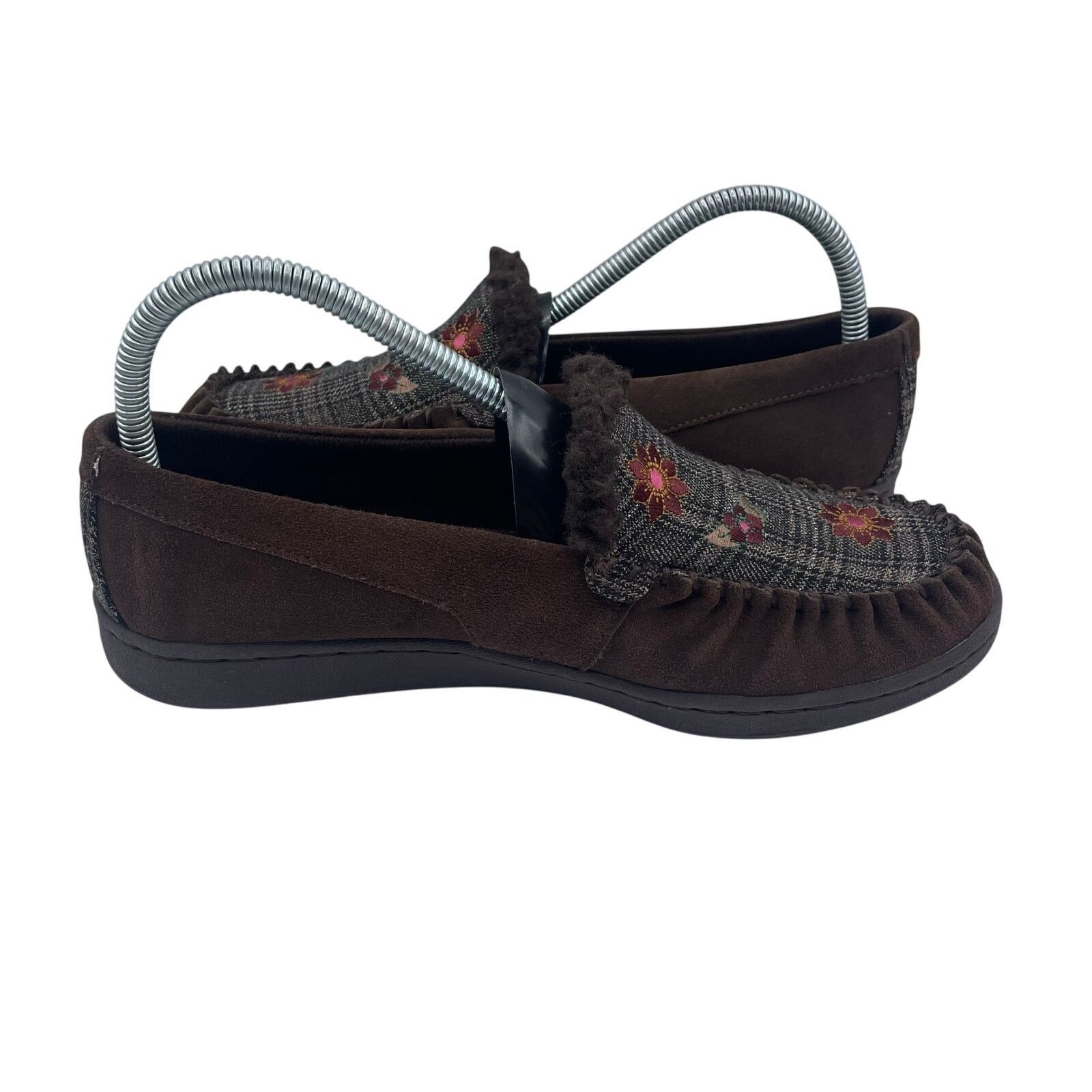 SKECHERS Skechers Leather Faux Fur Lined Chocolate Slippers Women 8.5 Size US 8.5 / IT 38.5 - 5 Thumbnail