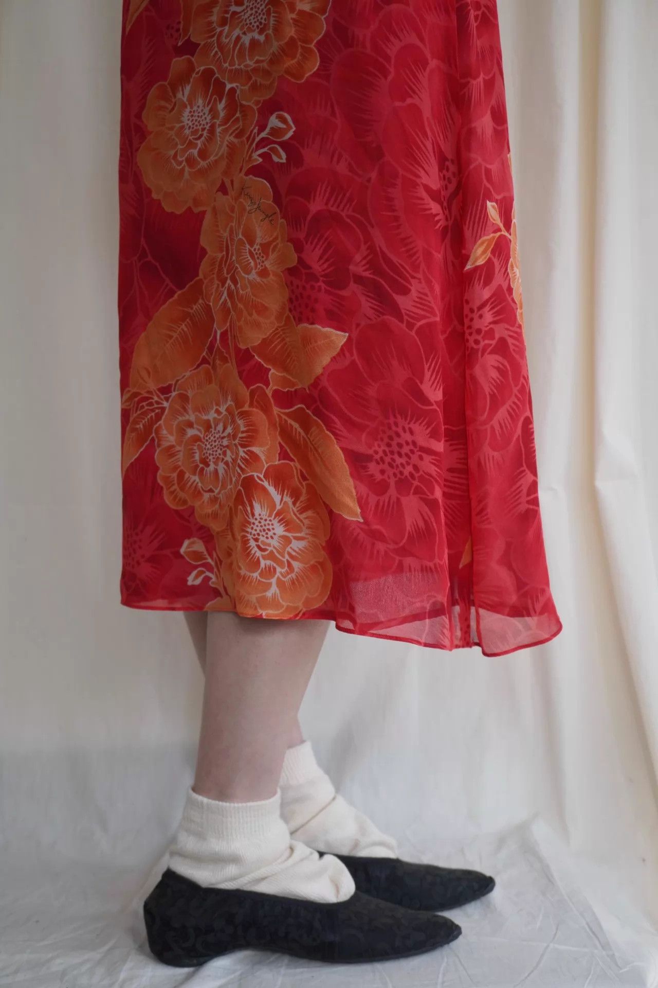 Kenzo Kenzo 90s Silk Signature Red Cami Dress Size ONE SIZE - 9 Thumbnail