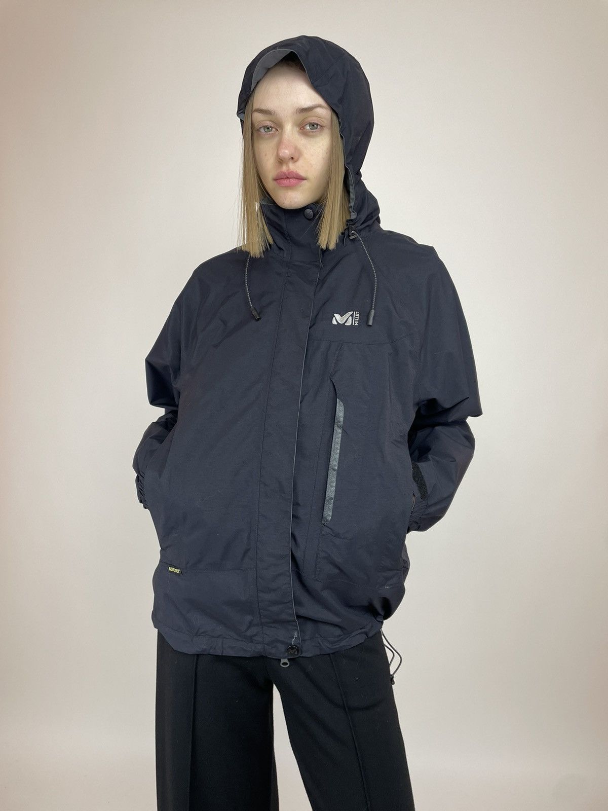 Goretex MILLET Gore-Tex Pit Zips Hooded Trackngi Outdoor Jacket Size M / US 6-8 / IT 42-44 - 7 Thumbnail