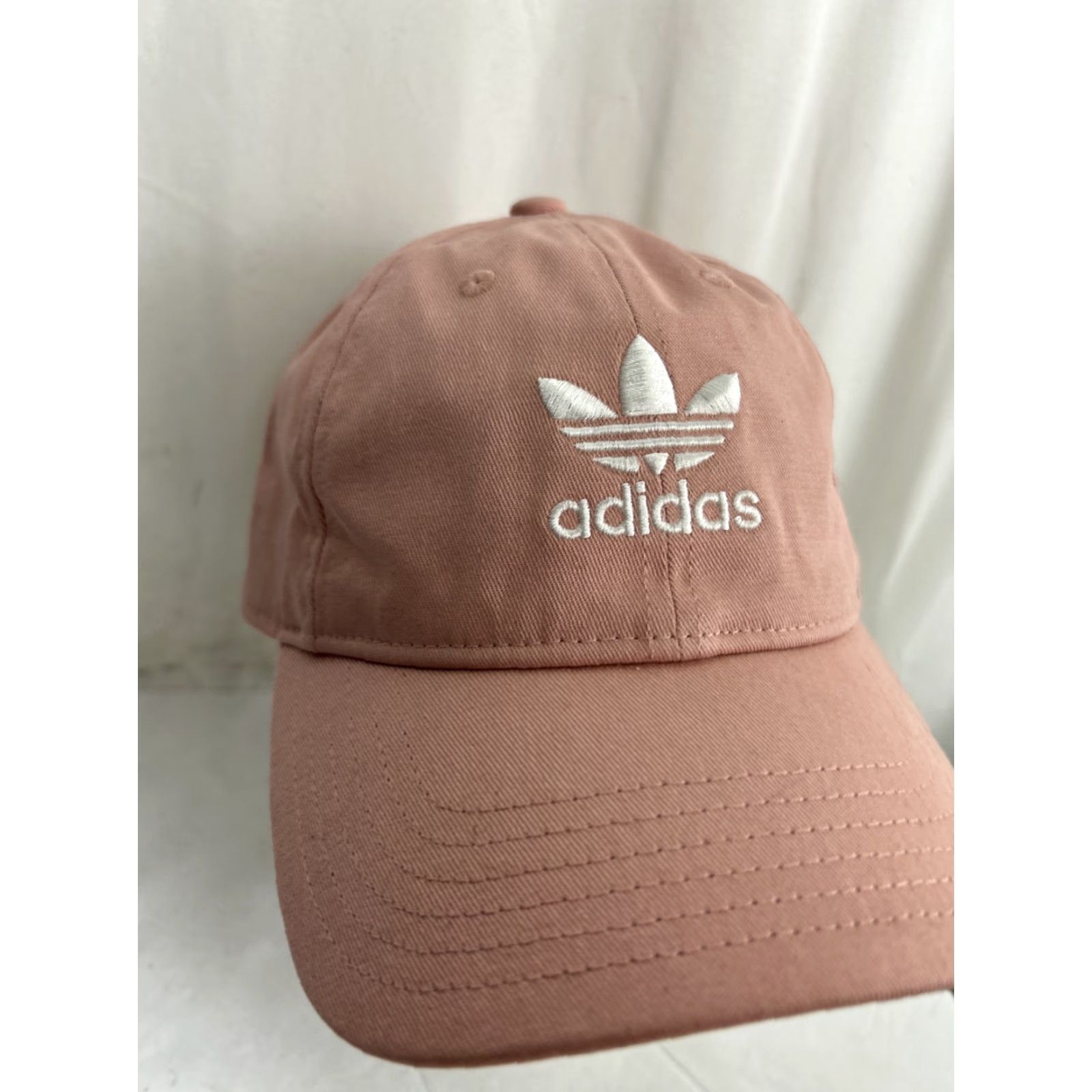 Adidas Adidas Womens Baseball Cap Adjustable Trifoil Pink White Strap Back Osfw Colorful Cap Womens Size ONE SIZE - 3 Thumbnail