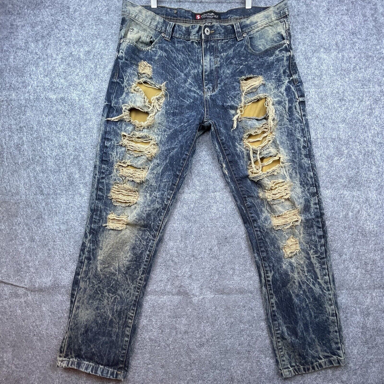 Southpole Southpole Jeans Mens 38 Y2K Streetwear Acid Ripped Thrashed Size US 38 / EU 54 - 1 Thumbnail