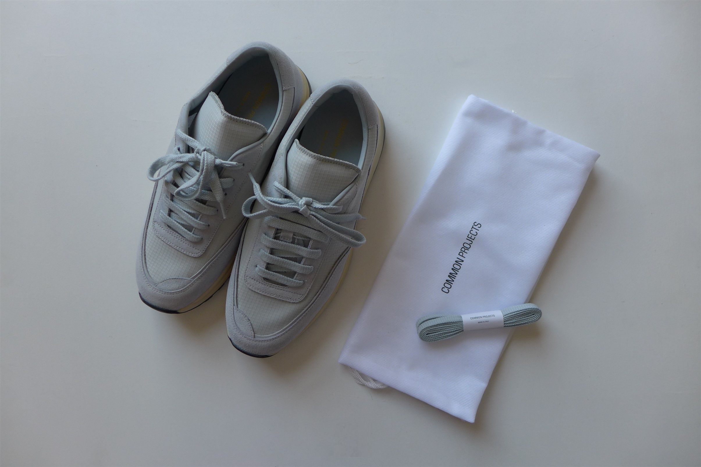 Common Projects Common Projects Track 80 Sneakers - Grey Suede & Ripstop Size US 8 / EU 41 - 12 Thumbnail