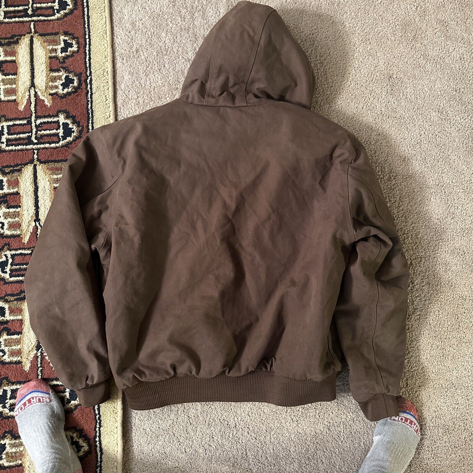 Carhartt Wells Lamont brown workwear jacket size Large Size US L / EU 52-54 / 3 - 5 Thumbnail