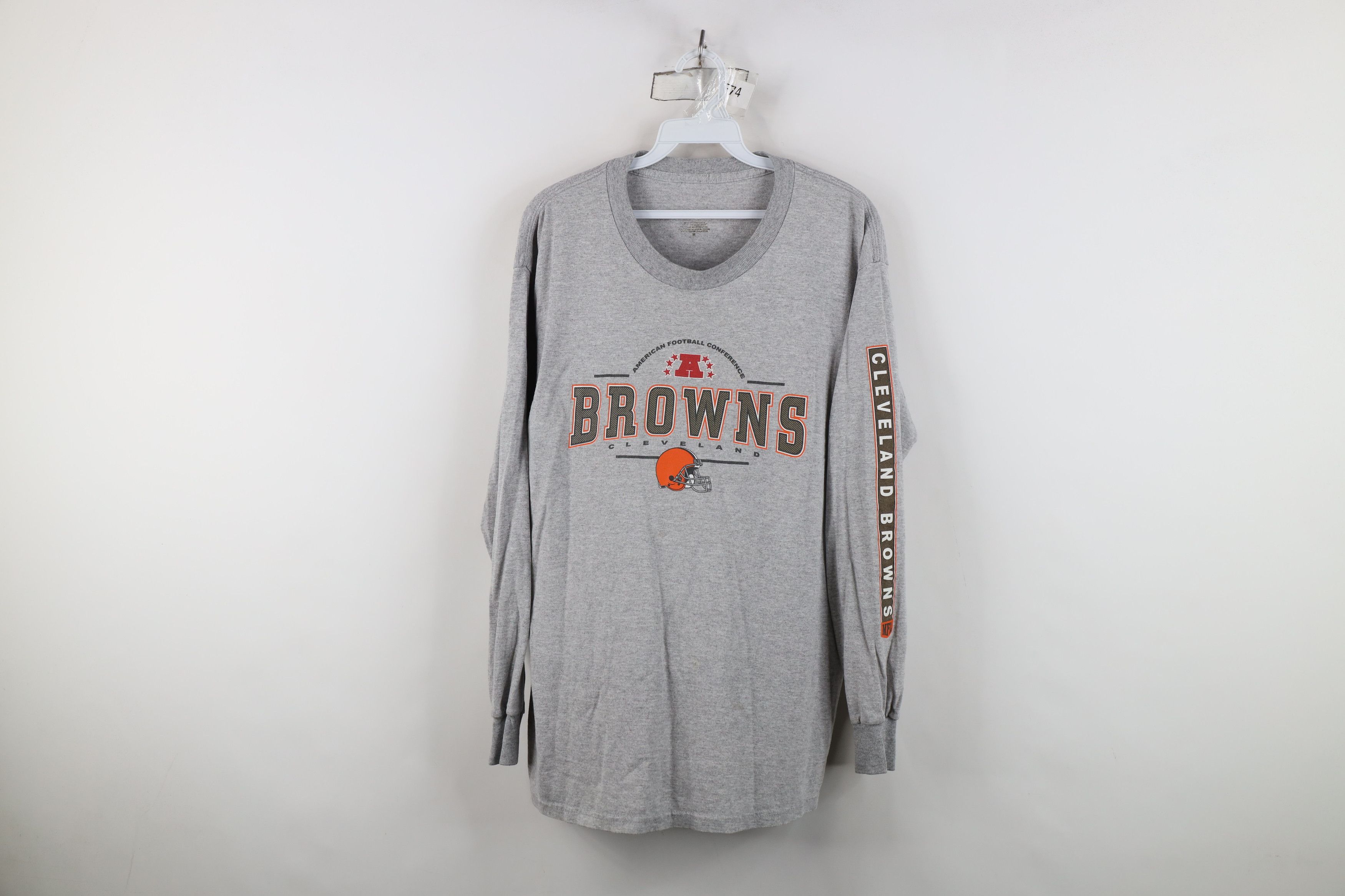 Vintage Vintage Y2K Cleveland Browns Football Long Sleeve T-Shirt Size US M / EU 48-50 / 2 - 1 Thumbnail