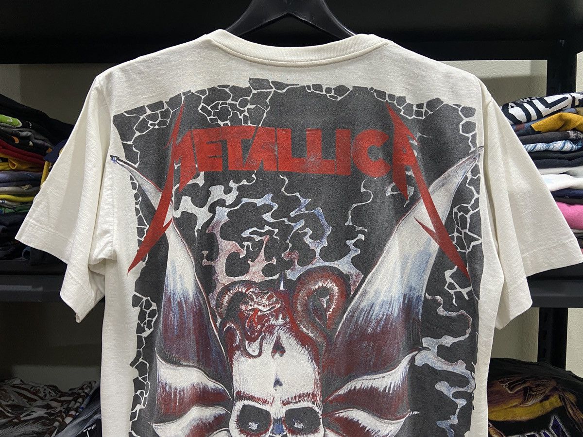 Band Tees × Vintage 🔥RARE Vintage 90s METALLICA Bootleg Thrash Metal Tour TShirt Size US M / EU 48-50 / 2 - 12 Thumbnail