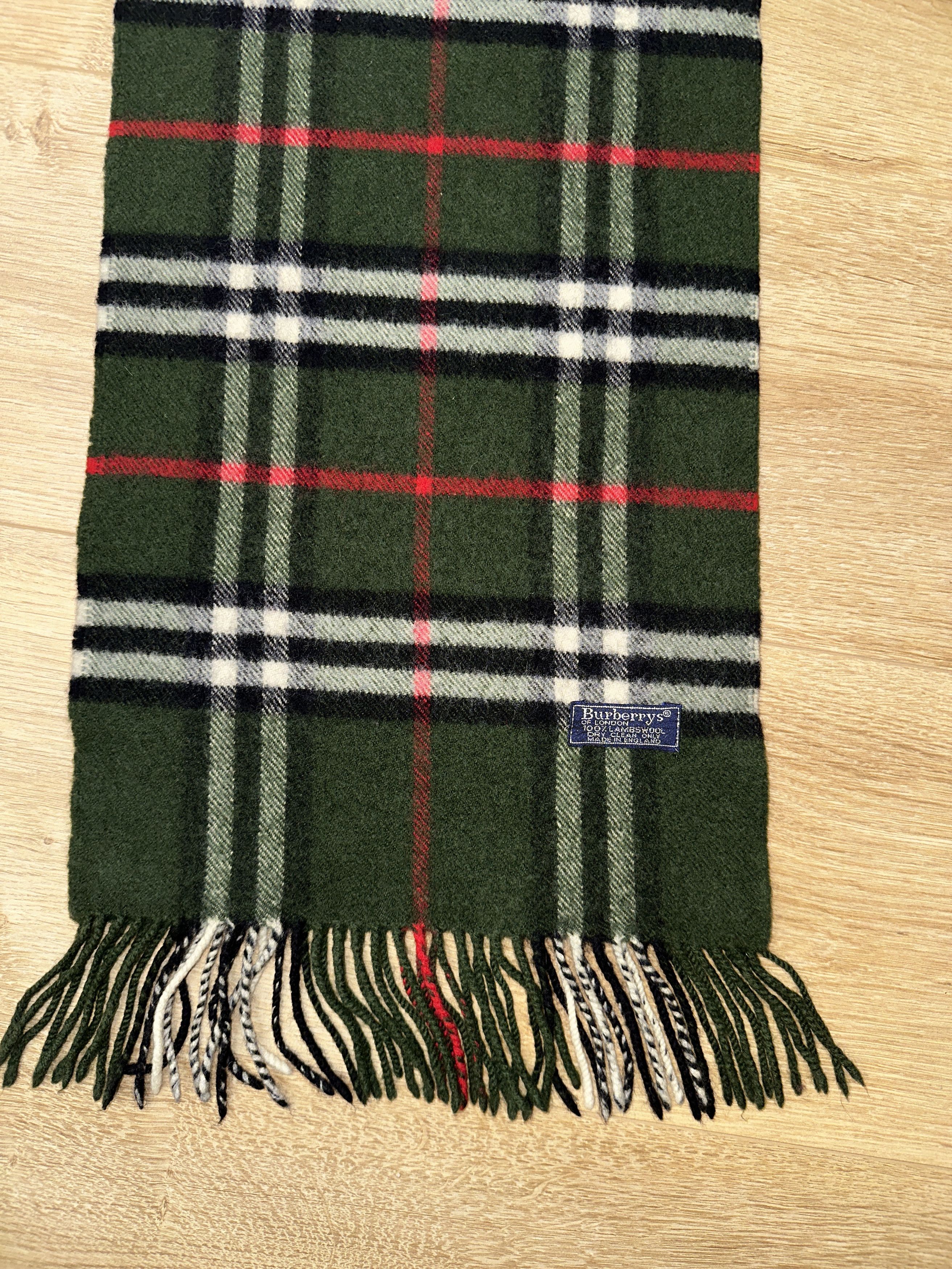 Burberry Burberrys Lambswool Nova Check Scarf England 140x27cm Size ONE SIZE - 3 Thumbnail