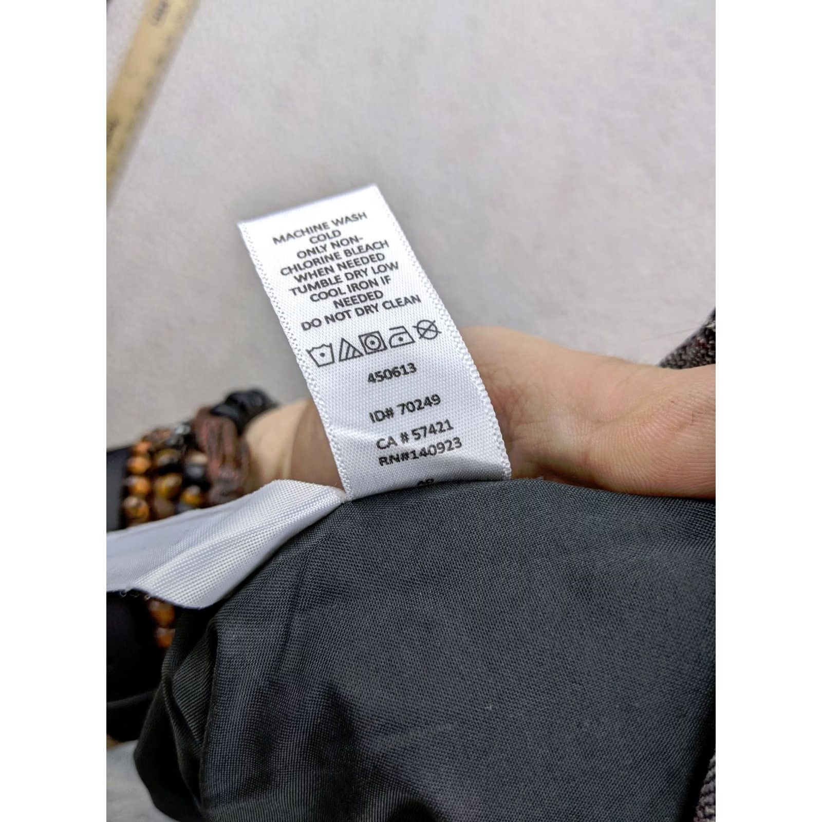 Loft VINTAGE LOFT Gray Glen Check Bird Embroider Skirt Straight Pencil Size 28" / US 6 / IT 42 - 5 Thumbnail