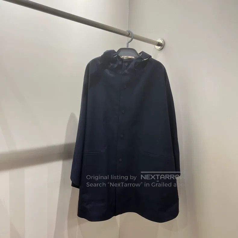 Hermes Hermes Cotton Blended Hooded Cloak Cape Size S / US 4 / IT 40 - 1 Thumbnail