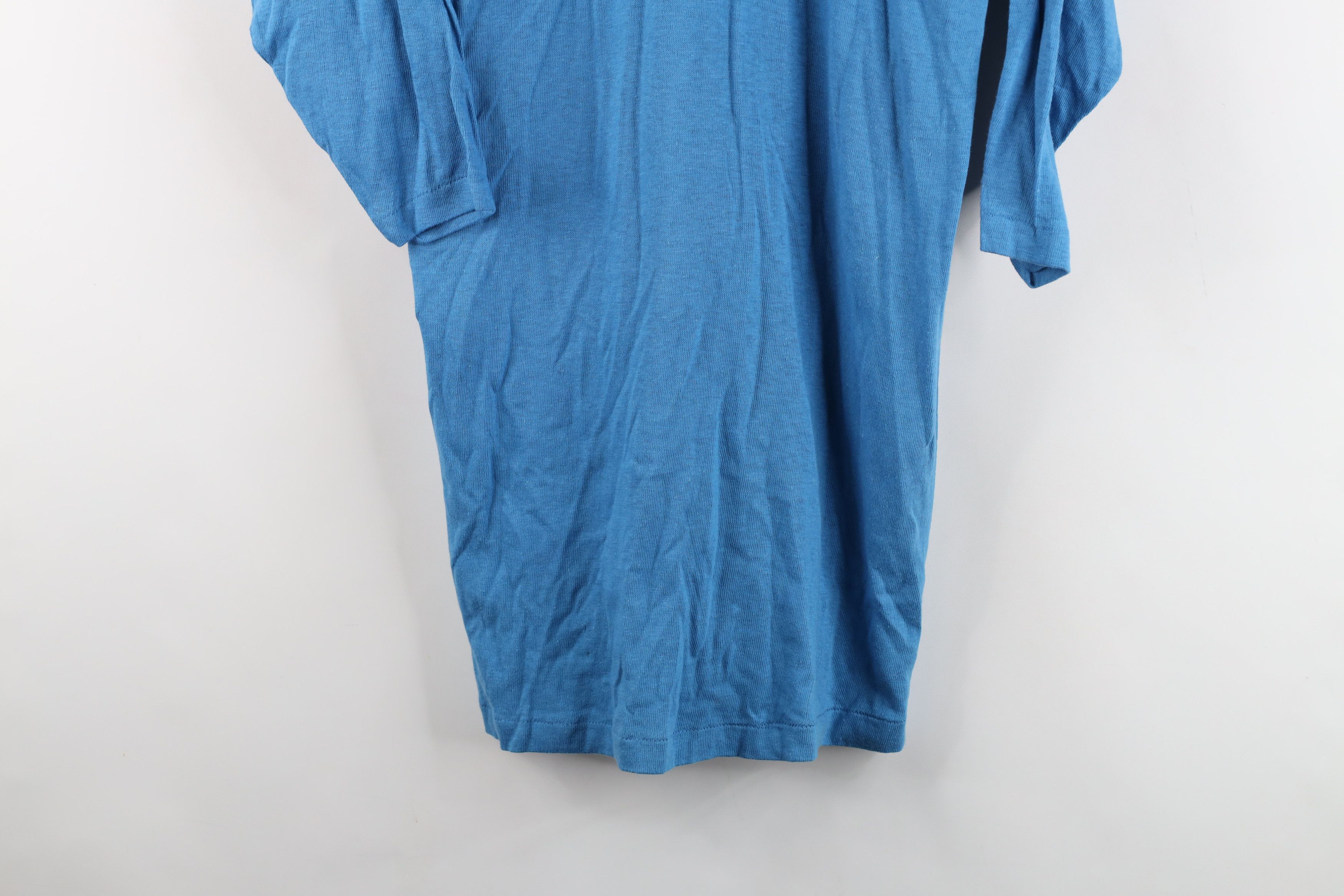 Vintage Vintage 60s 70s Cotton Knit Football Jersey T-Shirt Blue USA Size US S / EU 44-46 / 1 - 3 Thumbnail