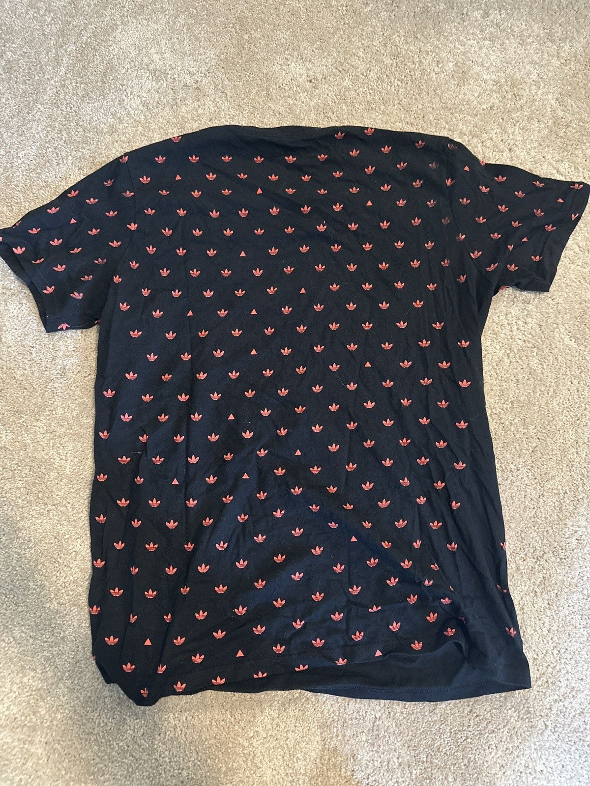 Adidas Adidas Triangle Logo Mix Black/Red Tee Size US M / EU 48-50 / 2 - 2 Thumbnail