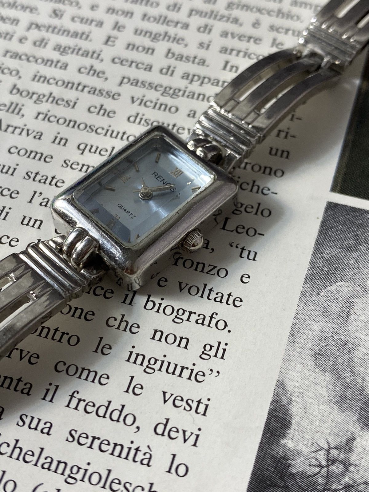 Jewelry Elegant Renos Quartz Watch - Rectangular, Tested Working Size ONE SIZE - 4 Thumbnail