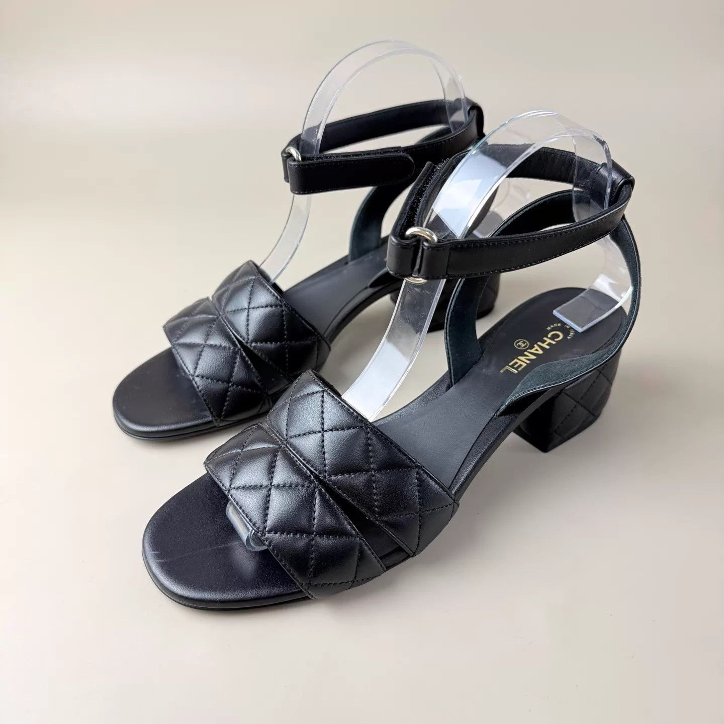 Chanel CHANEL 25SS Quilted Double C Strappy Sandals 39 New Size US 8.5 / IT 38.5 - 1 Thumbnail