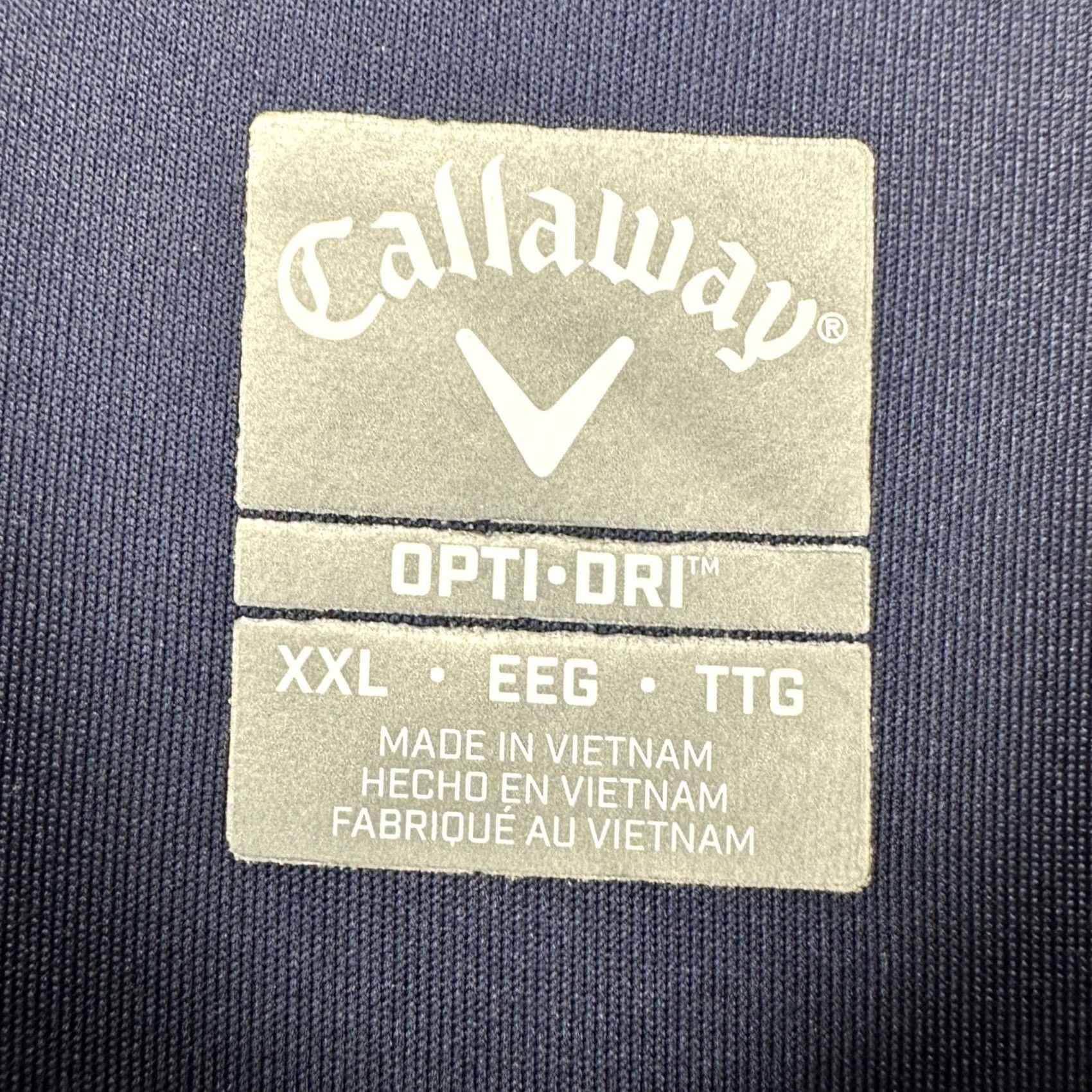 Callaway Callaway Opti-Dri Mens Golf Polo Shirt 2XL Navy Blue Short Sleeve Stretch Rugby Shirt Size US XXL / EU 58 / 5 - 4 Thumbnail