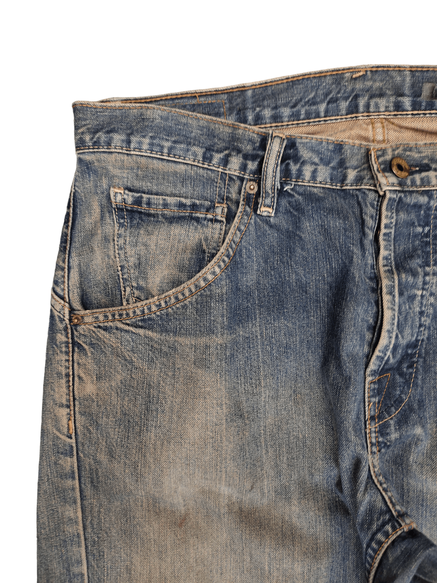 Volcom Baggy Jeans Volcom Distress Faded Wide Leg Jeans Y2k Jnco Size US 34 / EU 50 - 4 Thumbnail