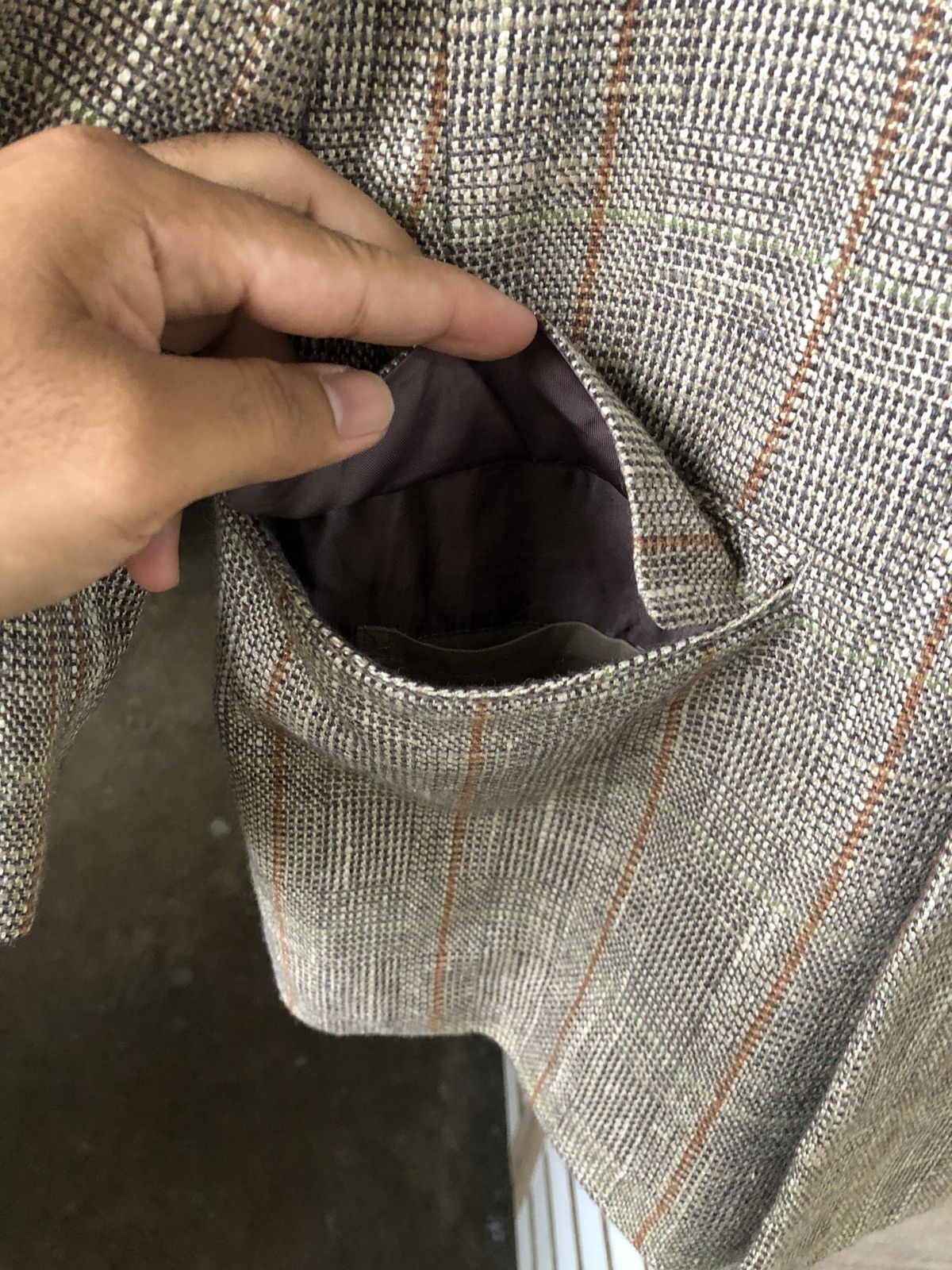 Issey Miyake Vintage Issey Miyake Tete Homme Tweed Wool Blend Silk Jacket Size US M / EU 48-50 / 2 - 8 Thumbnail