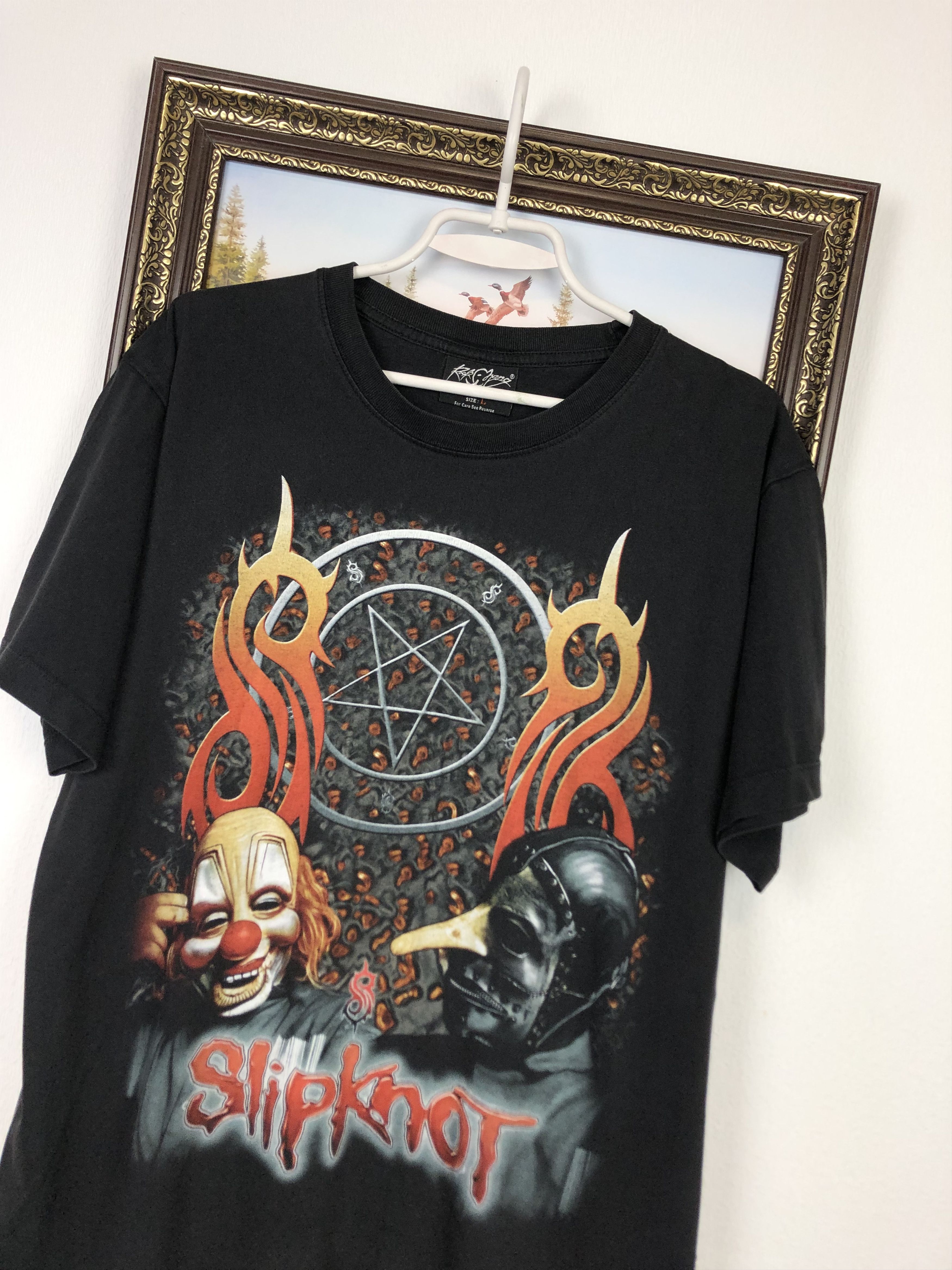 Band Tees Vintage Slipknot Iowa Band Shirt Over Print Tee Mens Black Size US M / EU 48-50 / 2 - 3 Thumbnail
