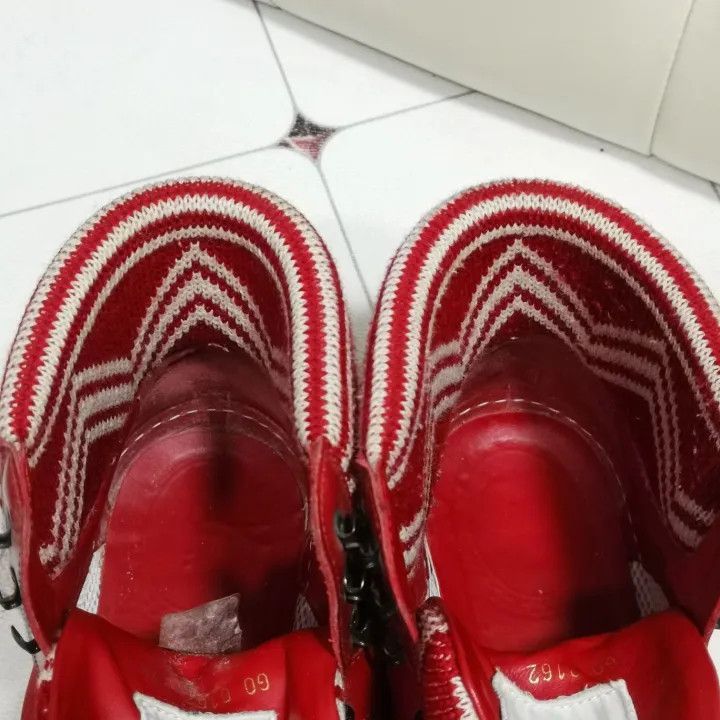 Louis Vuitton Louis Vuitton Red High-Top Sneakers -2508 Size US 9 / EU 42 - 7 Thumbnail