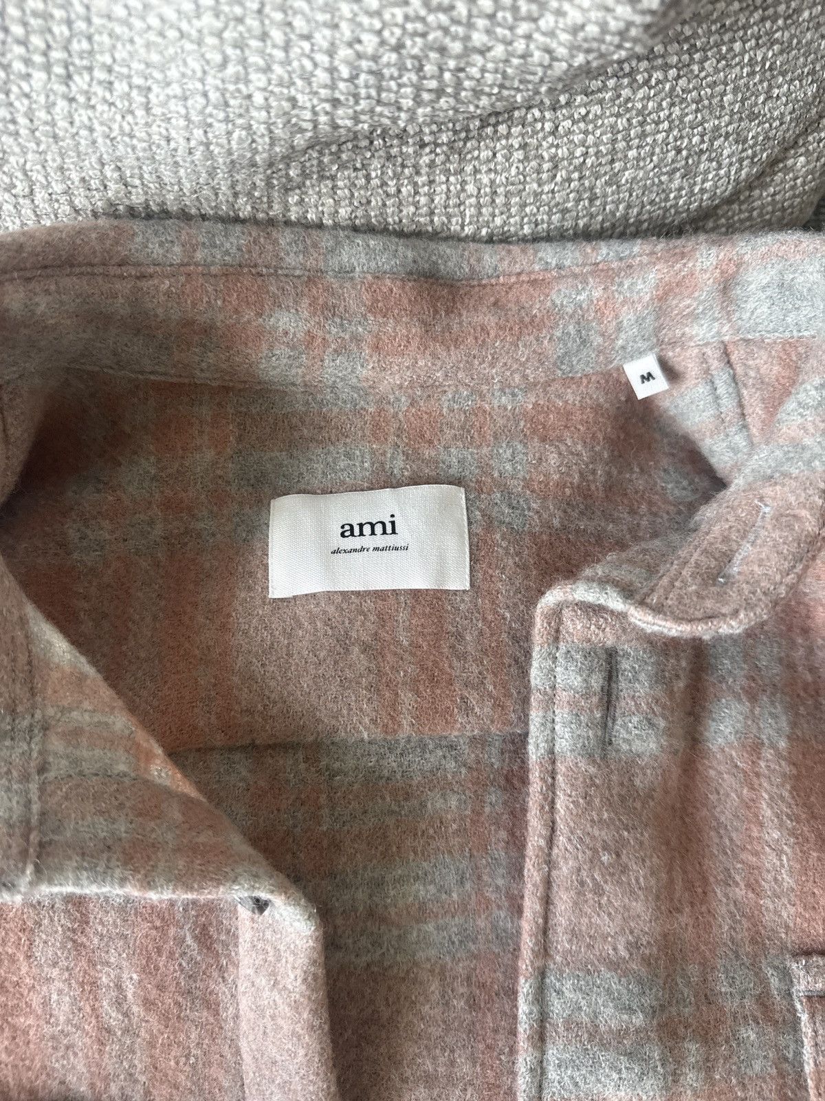 AMI AMI pink plaid shirt jacket Size US M / EU 48-50 / 2 - 3 Thumbnail