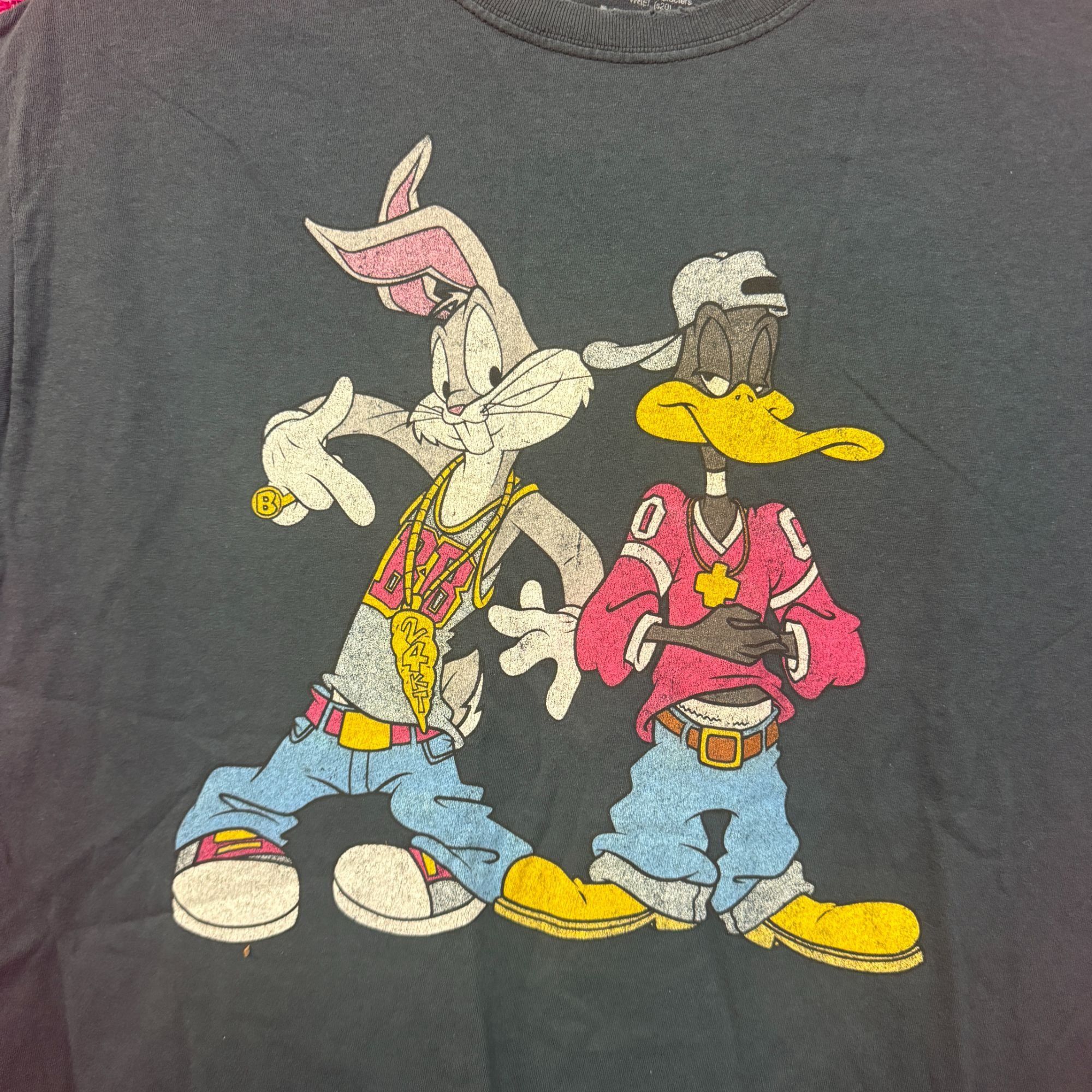 Warner Bros Looney Tunes Bugs Bunny Daffy Duck Criss Cross Parody Tee M Size US M / EU 48-50 / 2 - 2 Thumbnail