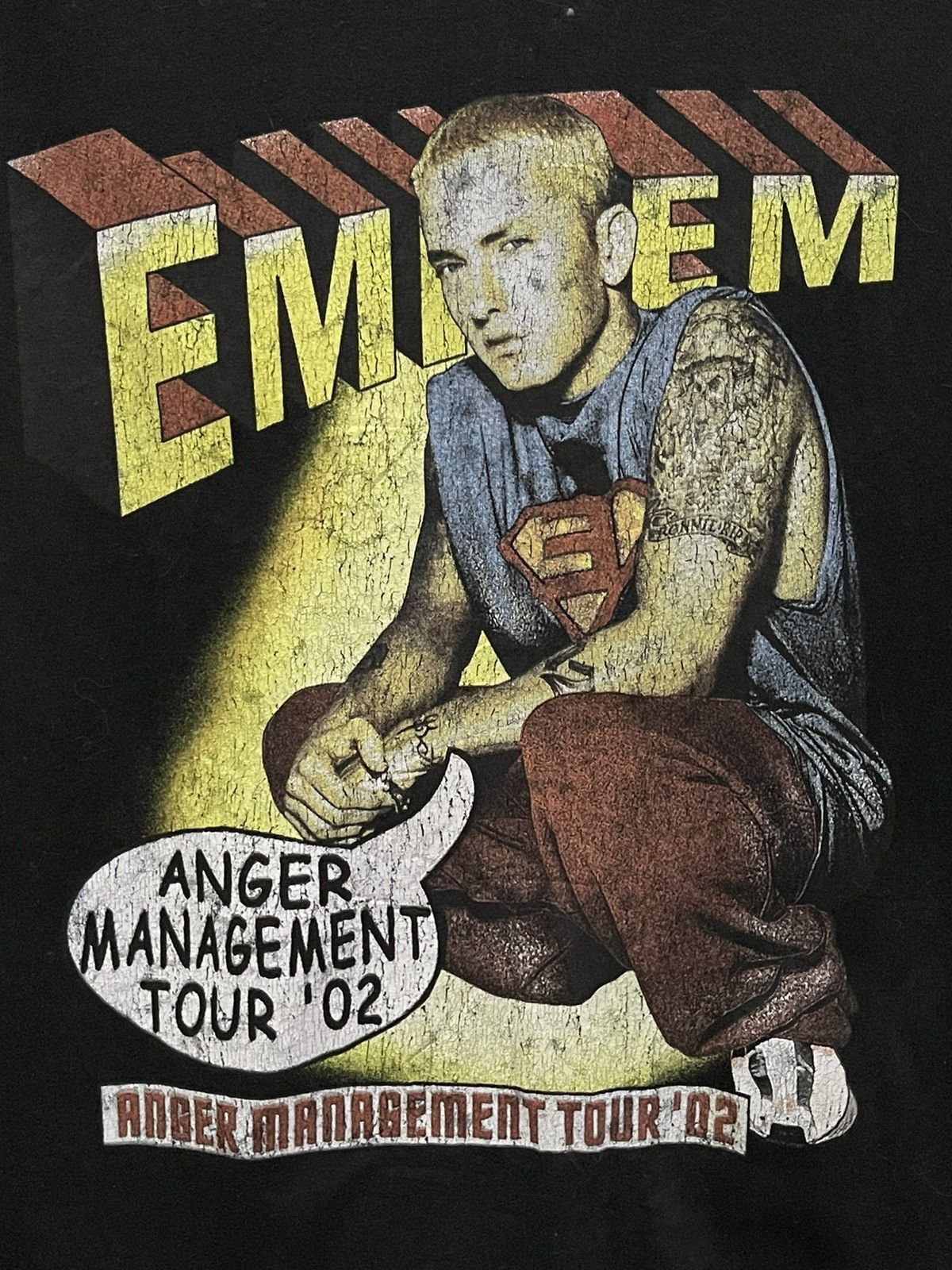 Image of Eminem X Anger Management Tour '02 in Black, Men's (Size XL)