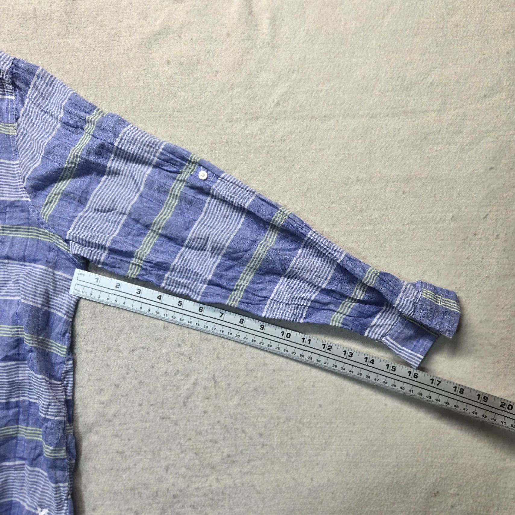 American Eagle Outfitters American Eagle Outfitters Blue Plaid Button-Up Shirt Women's XL Roll Tab Long Sleeve Size XL / US 12-14 / IT 48-50 - 6 Thumbnail