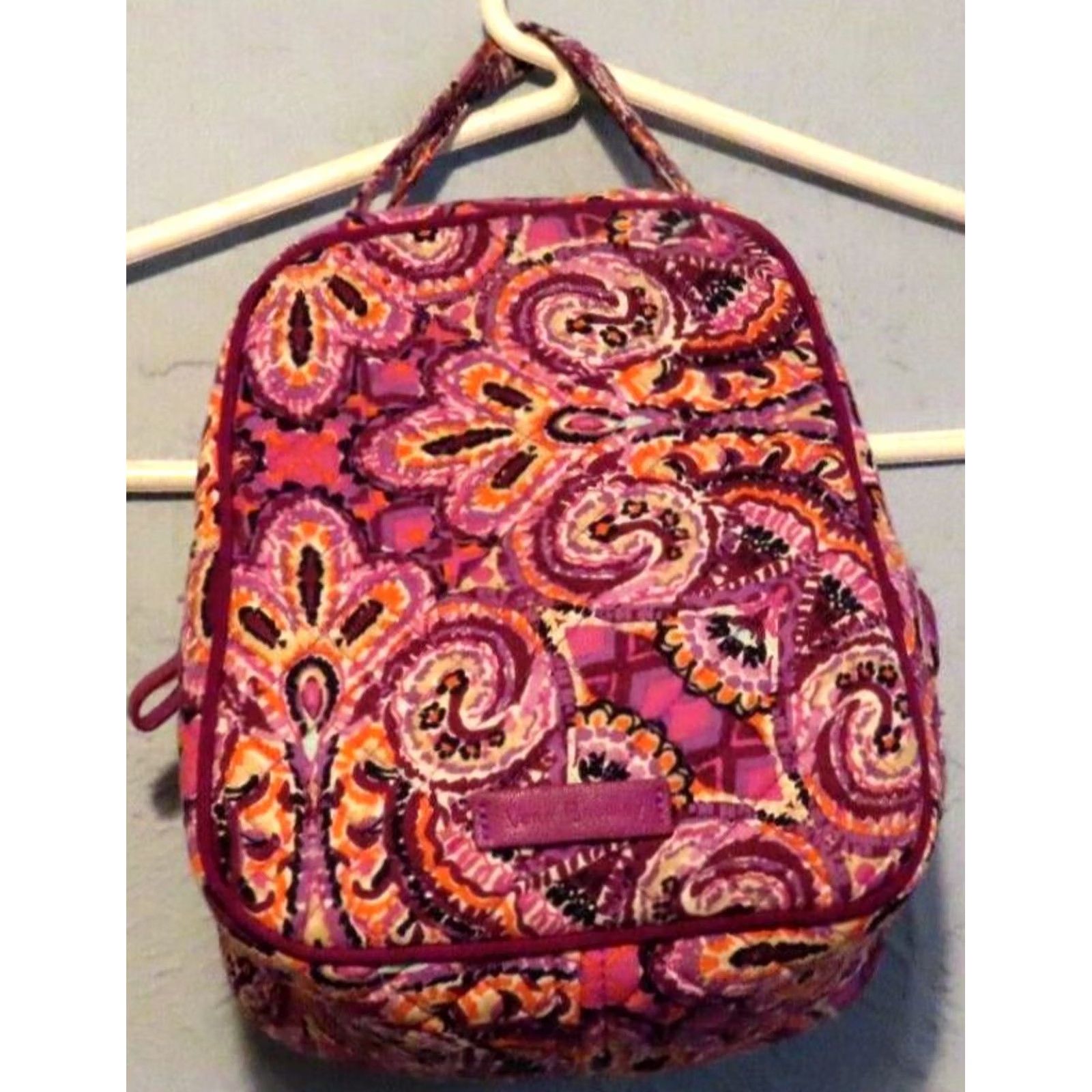 Vera Bradley Vera Bradley Lunch Bunch Tote Purple Purple Graphic Design Women Small Tote/Lunch Box Zip Bag Final Violet? Size ONE SIZE - 4 Thumbnail