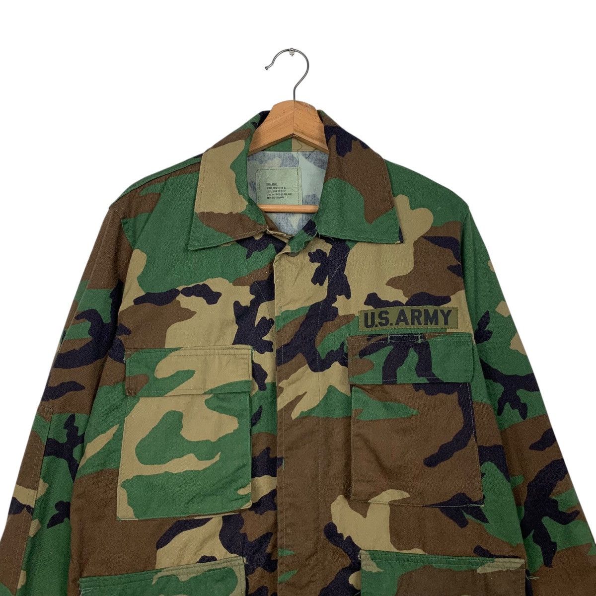 Vintage Vintage U.S ARMY Green Camo Combat Jacket #2591-C117 Size US S / EU 44-46 / 1 - 2 Thumbnail