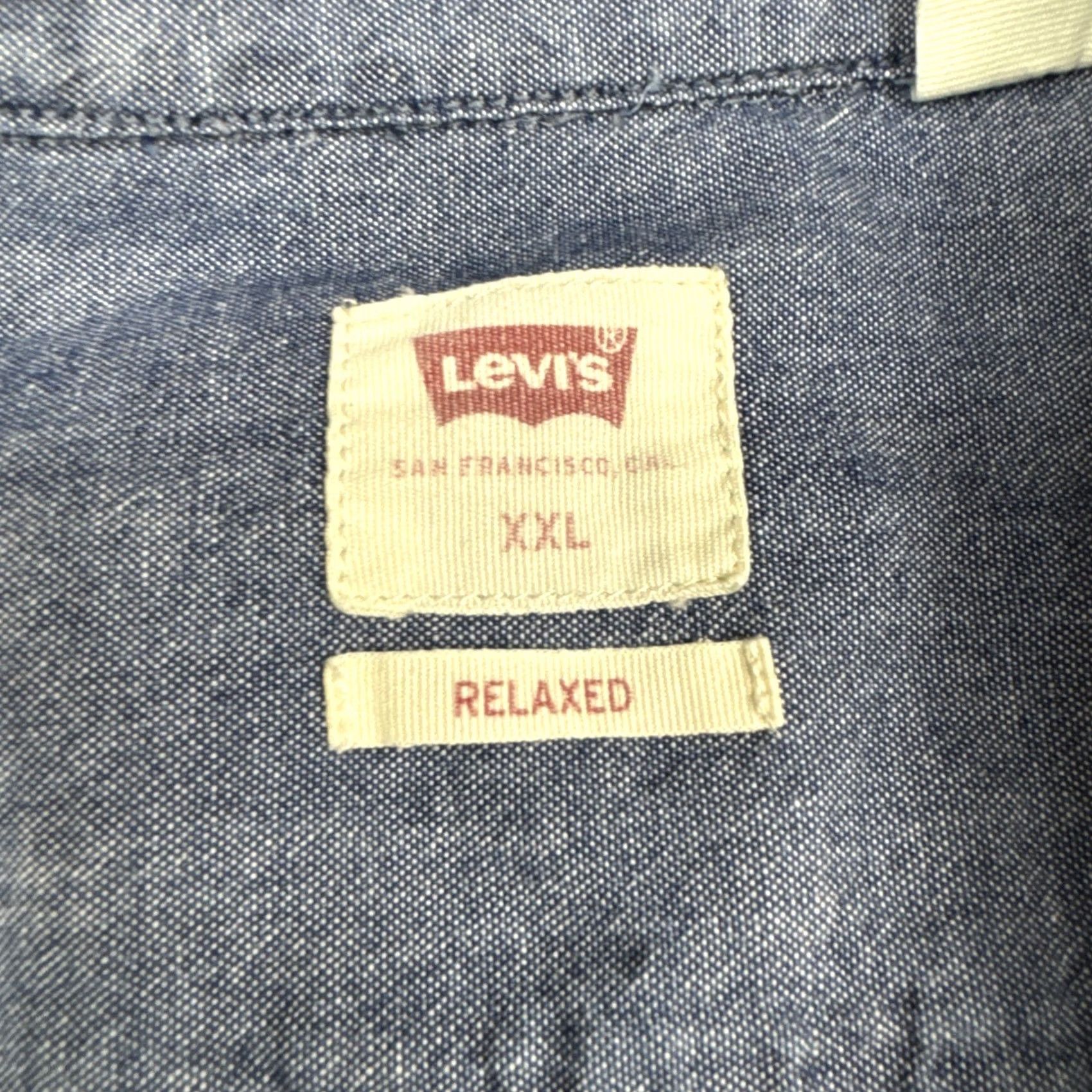 Levi's Levi Strauss Jackson Worker Denim Shirt Mens Relaxed Fit Size XXL Blue Chambray Size US XXL / EU 58 / 5 - 6 Thumbnail