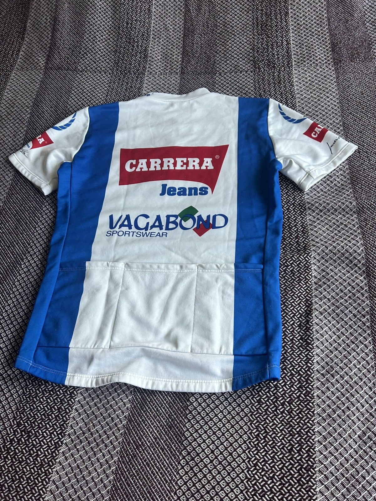 Carrera CARRERA JEANS VINTAGE 90s CYCLING SHIRT BIKE JERSEY SIZE L Size US L / EU 52-54 / 3 - 13 Thumbnail