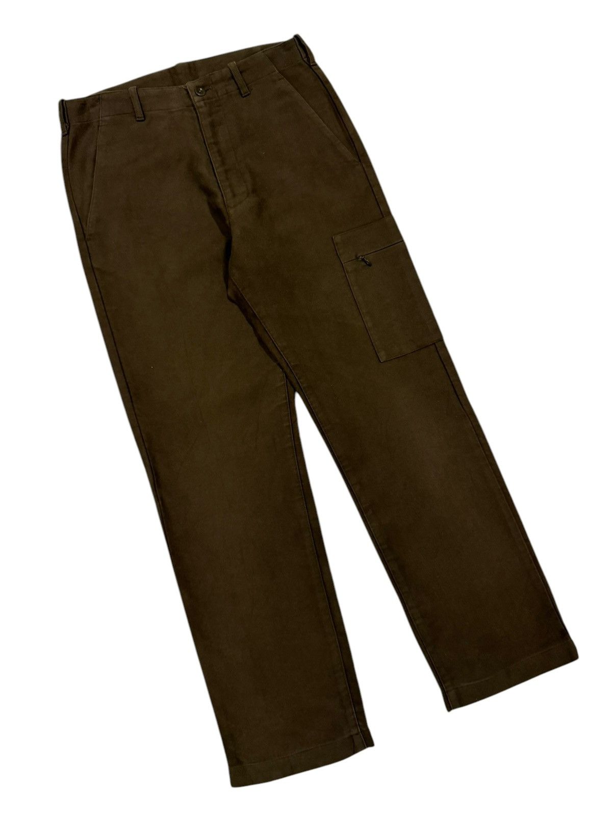Vintage × Yohji Yamamoto Vtg🔥A.A.R Yohji Yamamoto Single Cargo Pocket Moleskin Pant Size US 30 / EU 46 - 6 Thumbnail