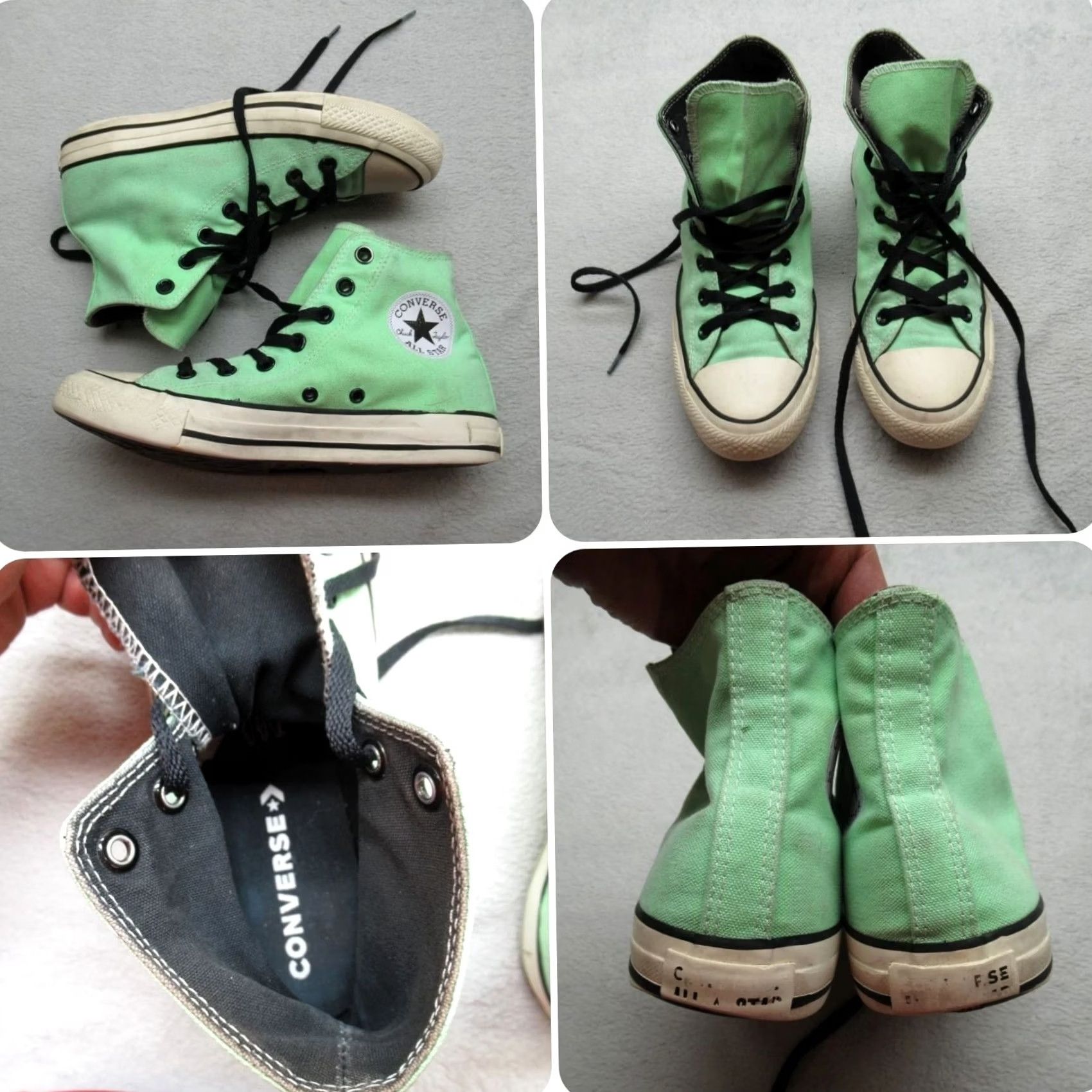 Converse Converse Chuck Taylor Mens 8.5 Womens 10 Green All Star High Top Sneaker Read Size M / US 6-8 / IT 42-44 - 2 Thumbnail