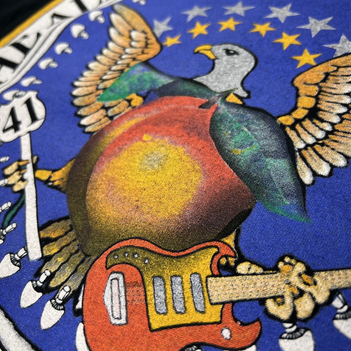 Band Tees × Vintage VTG Allman Brothers Band Tee Shirt Black Tour Campaign Rock Size US L / EU 52-54 / 3 - 4 Thumbnail