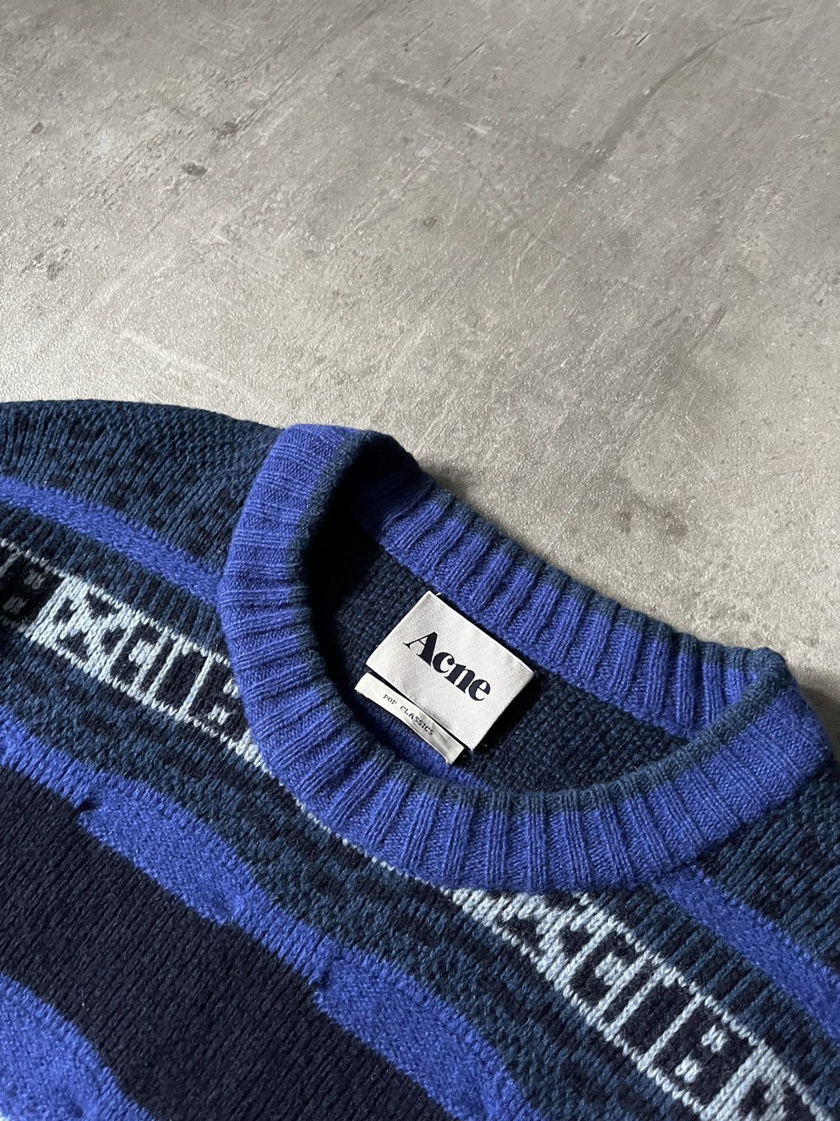 Acne Studios × Designer × Vintage Acne studios wool sweater blue rare Size US L / EU 52-54 / 3 - 2 Thumbnail