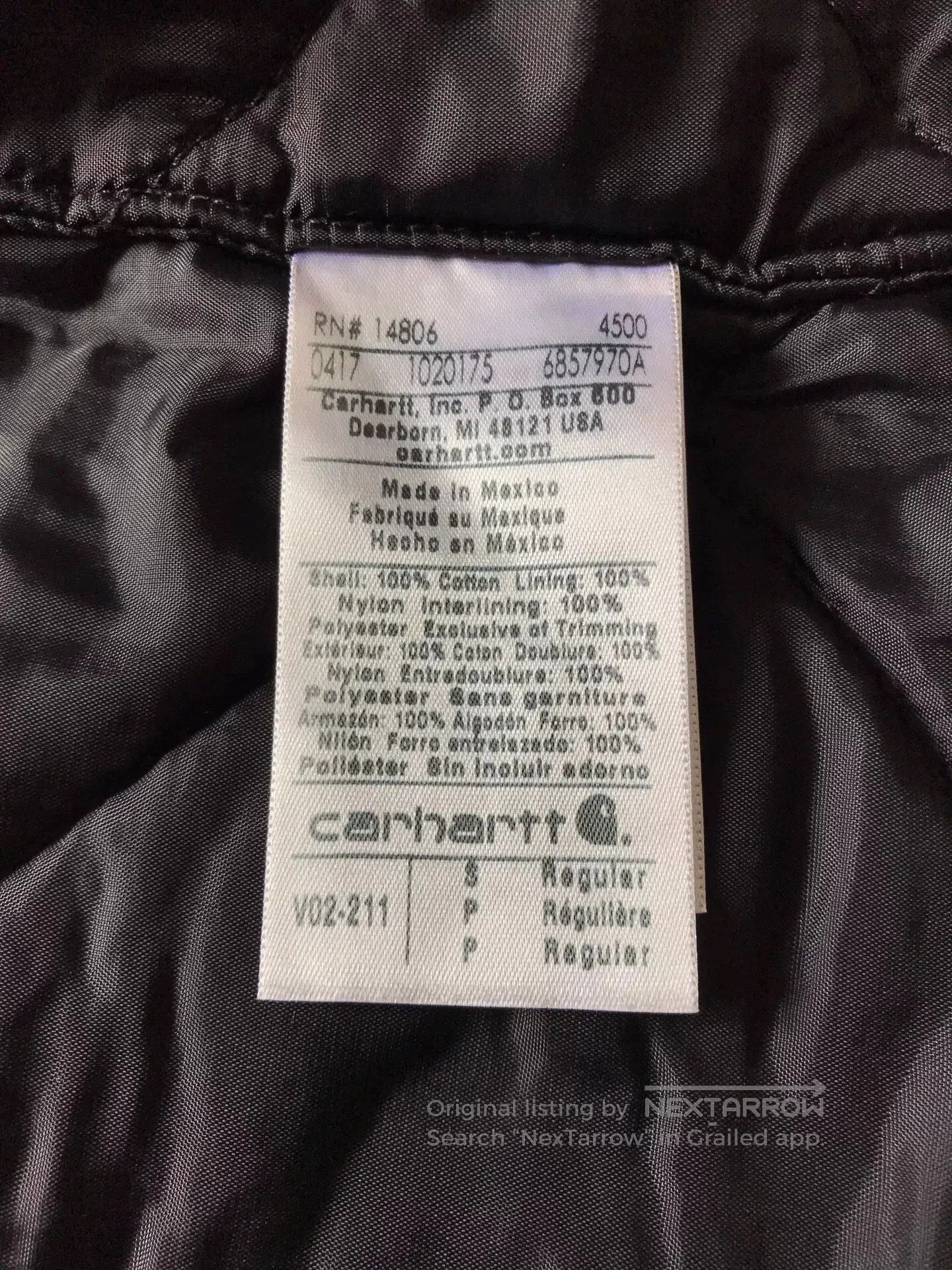 Carhartt Carhartt V02 Classic Brown Work Vest. Size US S / EU 44-46 / 1 - 9 Thumbnail
