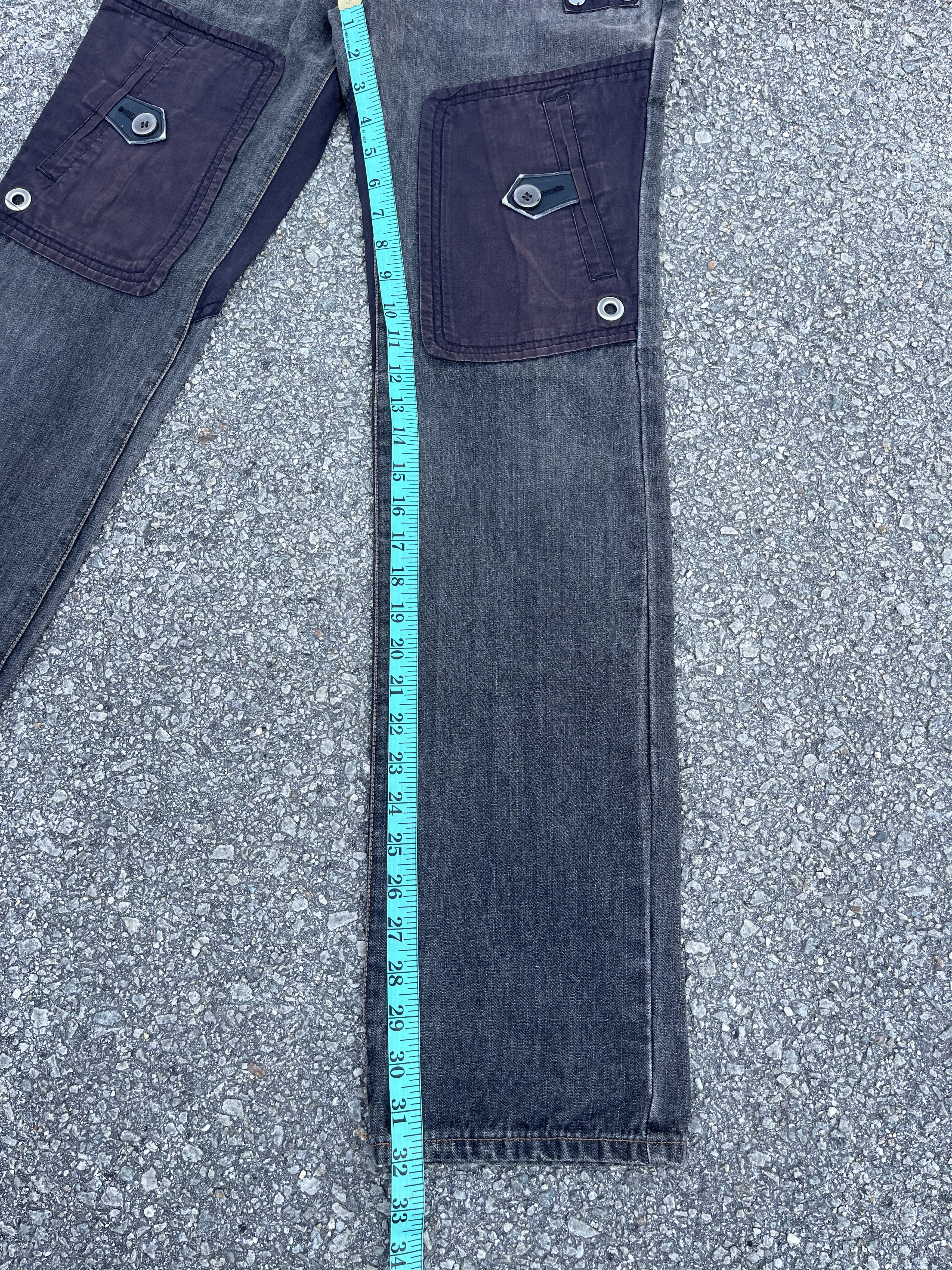 If Six Was Nine × Le Grande Bleu (L.G.B.) × PPFM Vintage PPFM Knee Pocket Faded Style Size US 30 / EU 46 - 10 Thumbnail