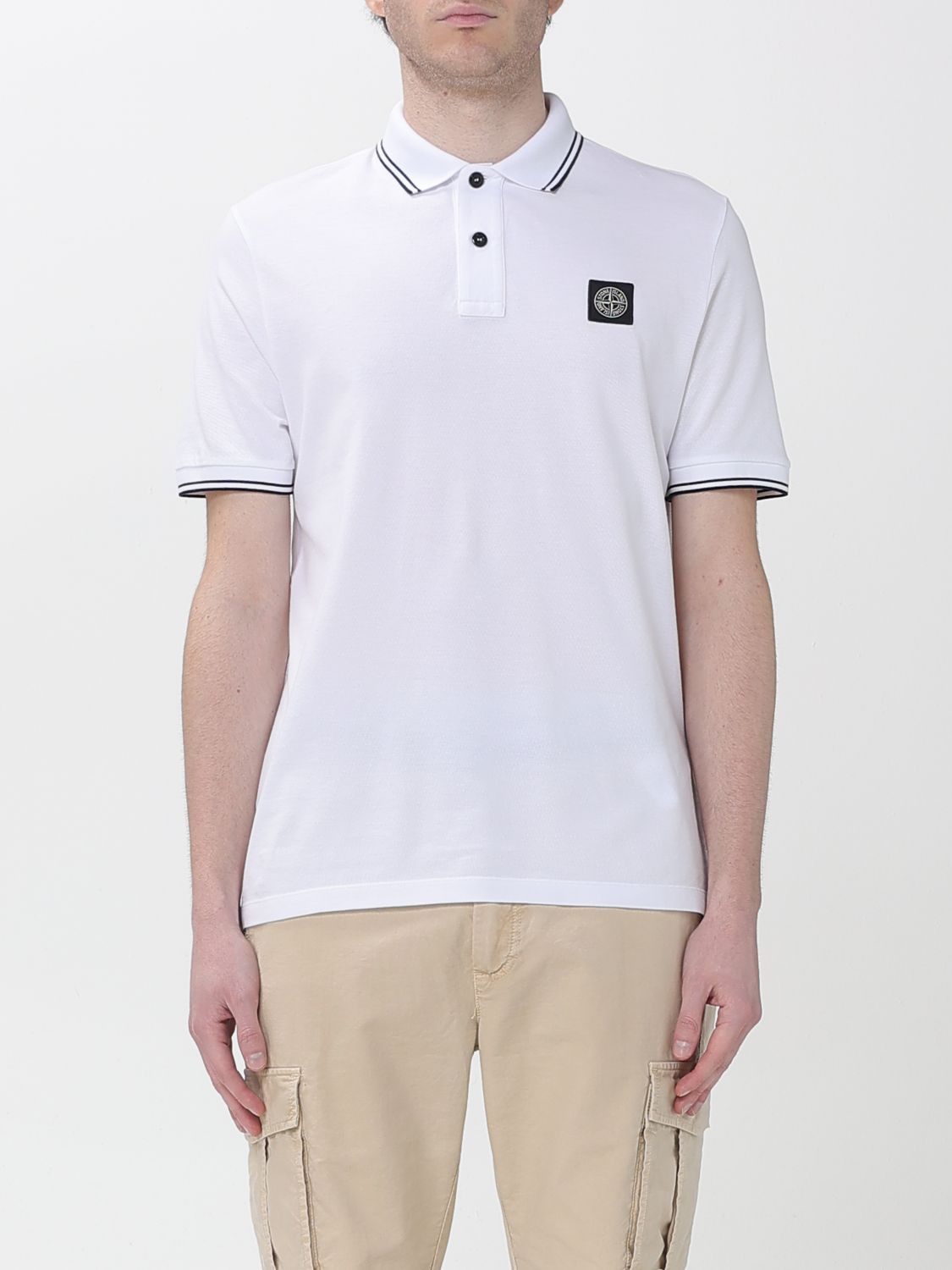 Stone Island Stone Island Polo Shirt Men White Size US XXL / EU 58 / 5 - 1 Thumbnail