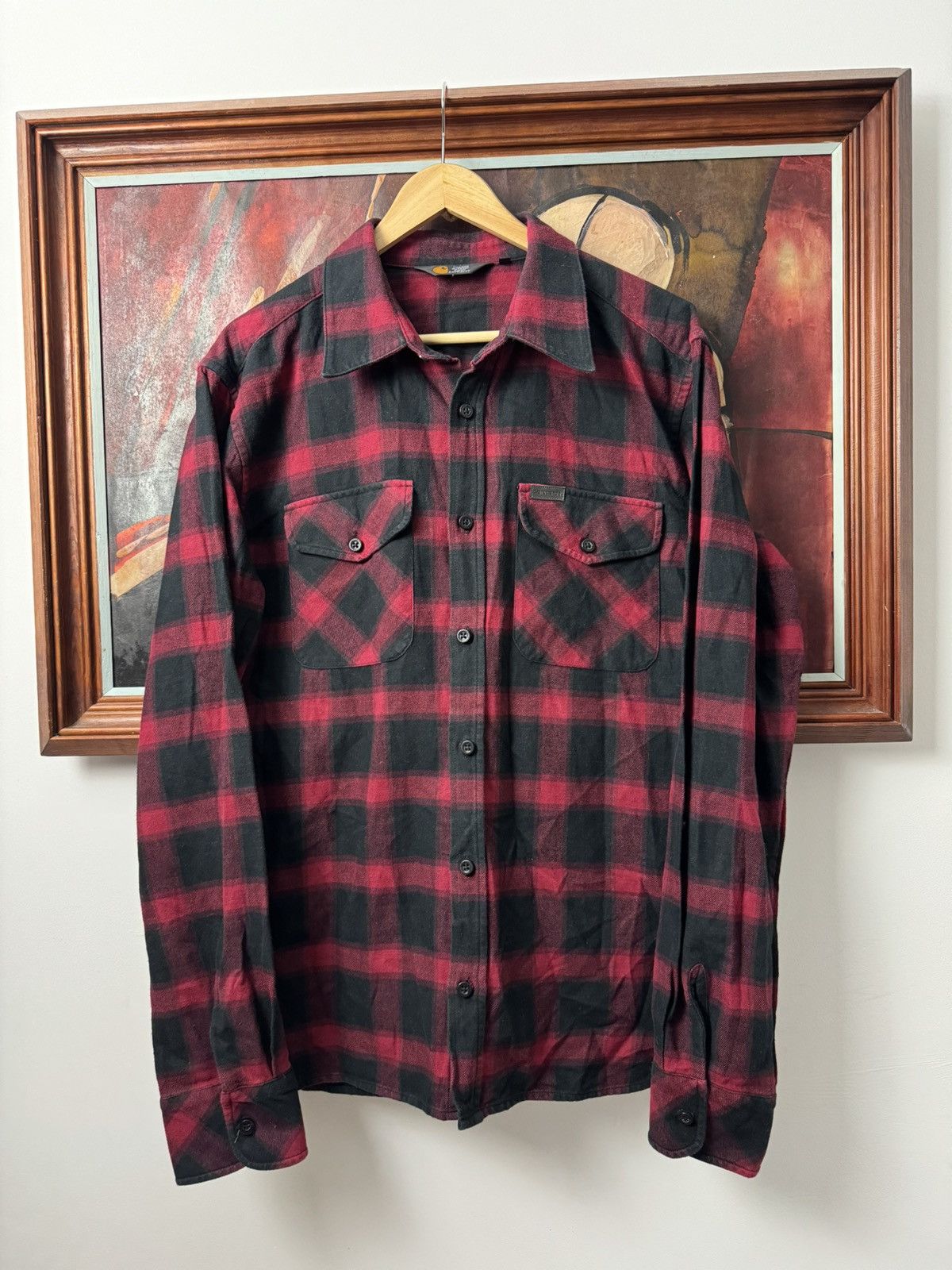 Carhartt Carhartt Workwear Button Up Murray Flannel Shirt Tartan Hype Size US XL / EU 56 / 4 - 1 Thumbnail
