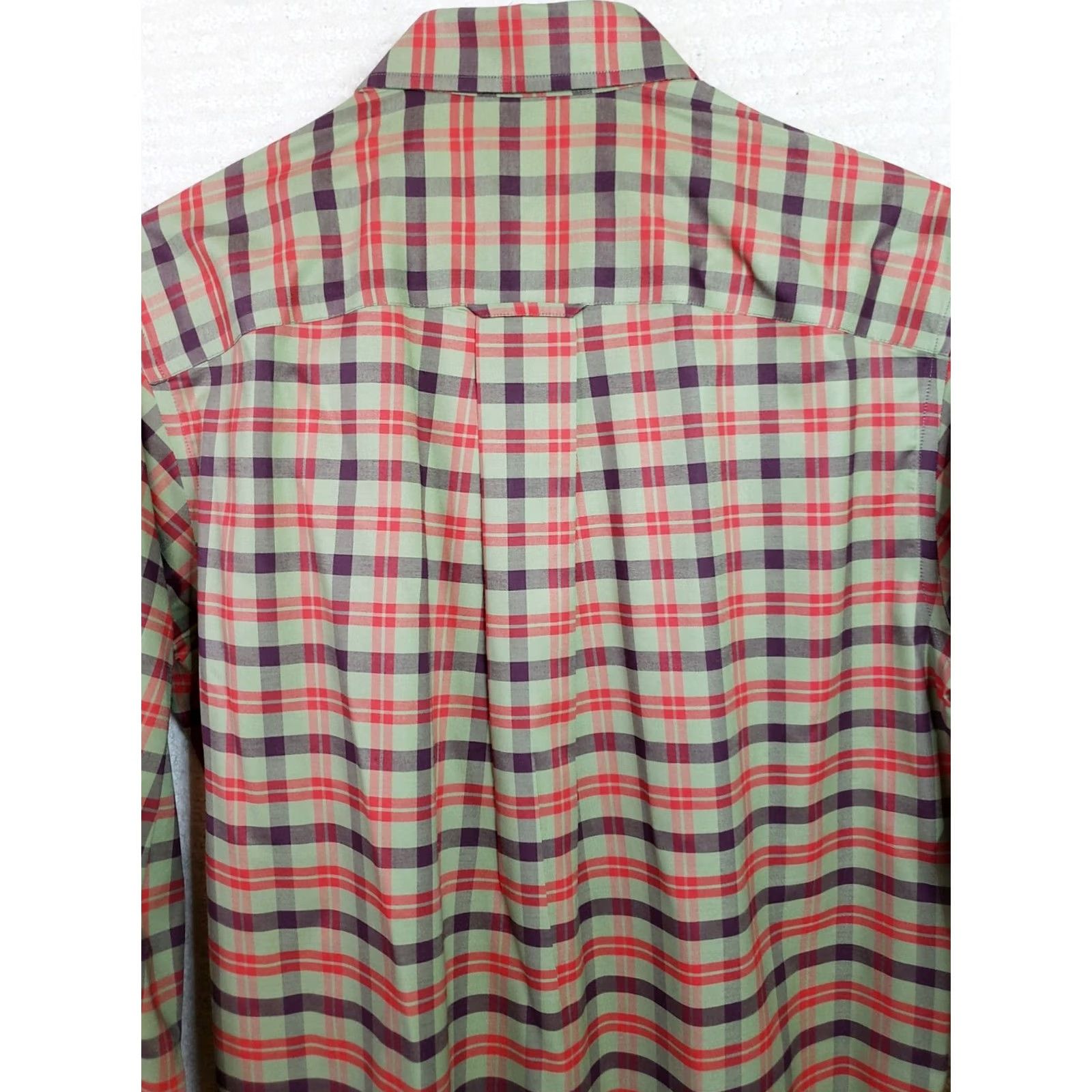Orvis Orvis Button-Down Shirt Mens M Red Green Plaid Long Sleeve Casual, Travel, Workwear, Button Front, Regular Fit Size US M / EU 48-50 / 2 - 7 Thumbnail