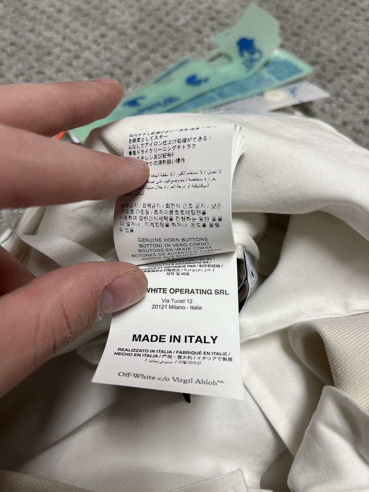 Ivory No Color Pap Drill Slim Pant