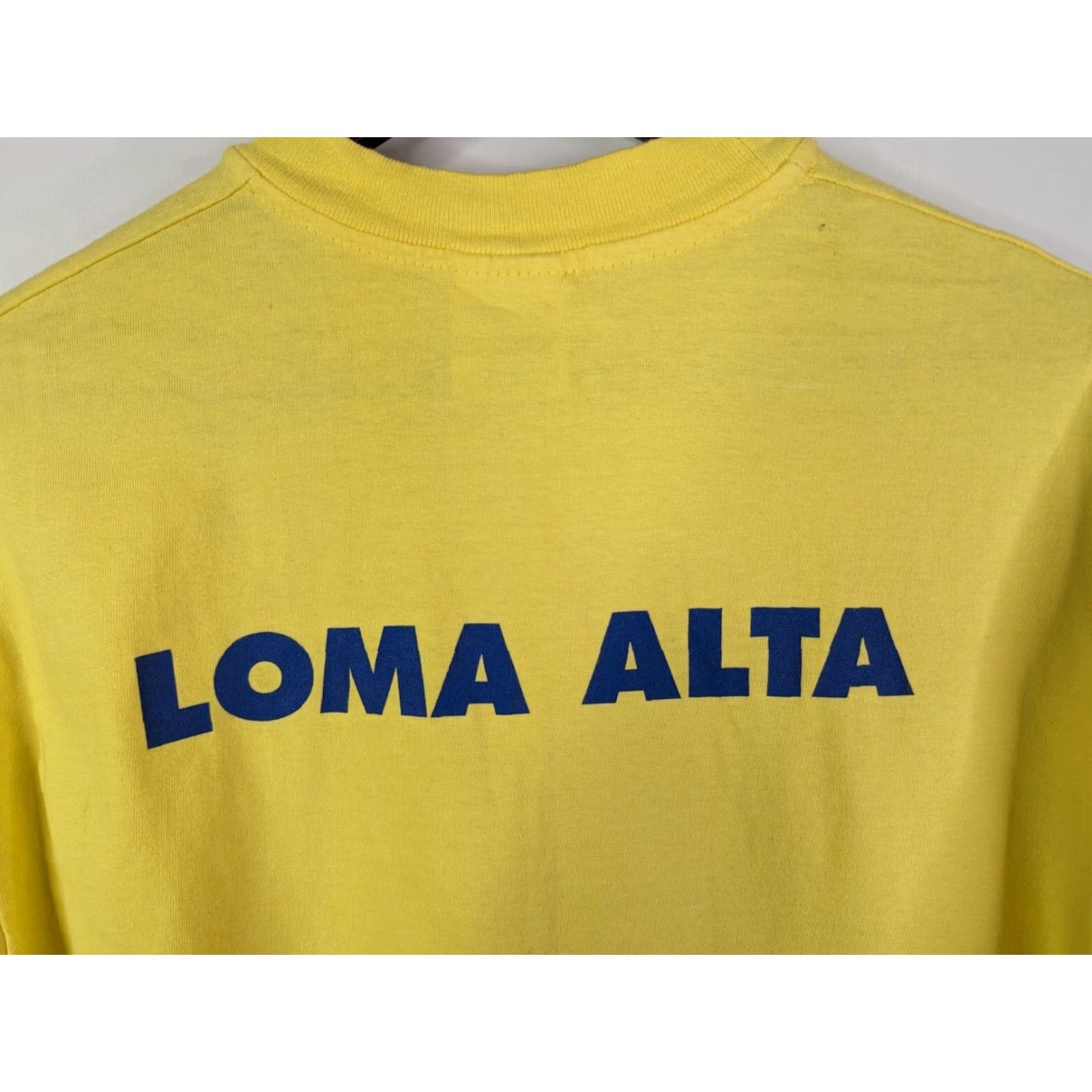 Hanes VINTAGE Hanes Beefy-T Shirt L Mens Yellow 100% Cotton Short Sleeve Crew Neck Graphic Tee USA Racing 80s 90s Beltsander Size US L / EU 52-54 / 3 - 5 Thumbnail