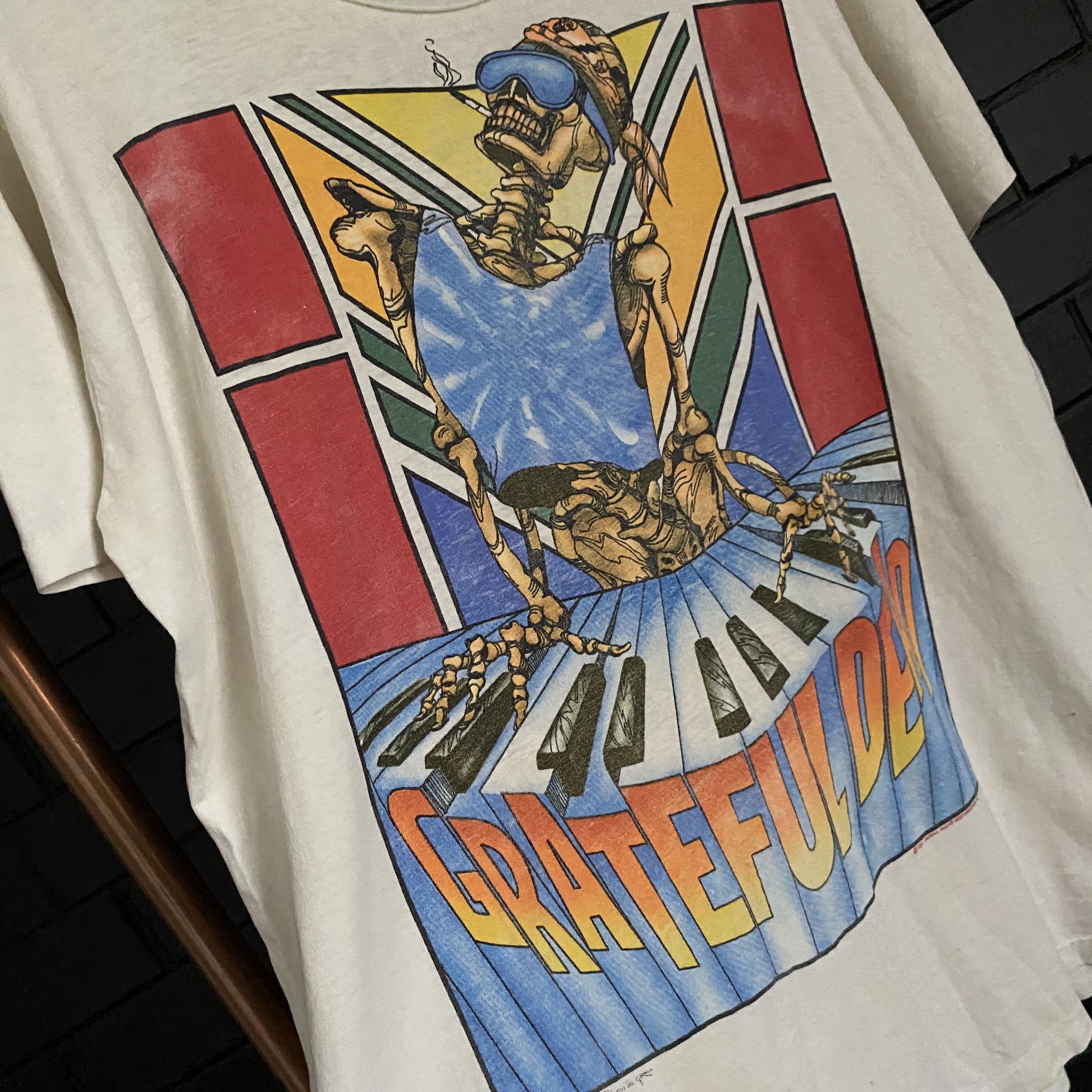 Vintage Vintage 80s Grateful Dead 1989 Summer Tour Tee Size US L / EU 52-54 / 3 - 2 Thumbnail