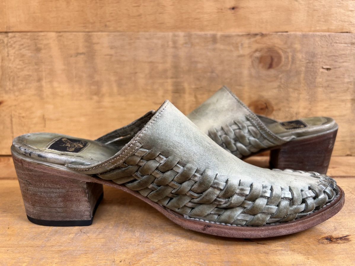 FREEBIRD Women's Freebird By Steven Sofia Tan Leather Mules Clogs Size US 10 / IT 40 - 9 Thumbnail